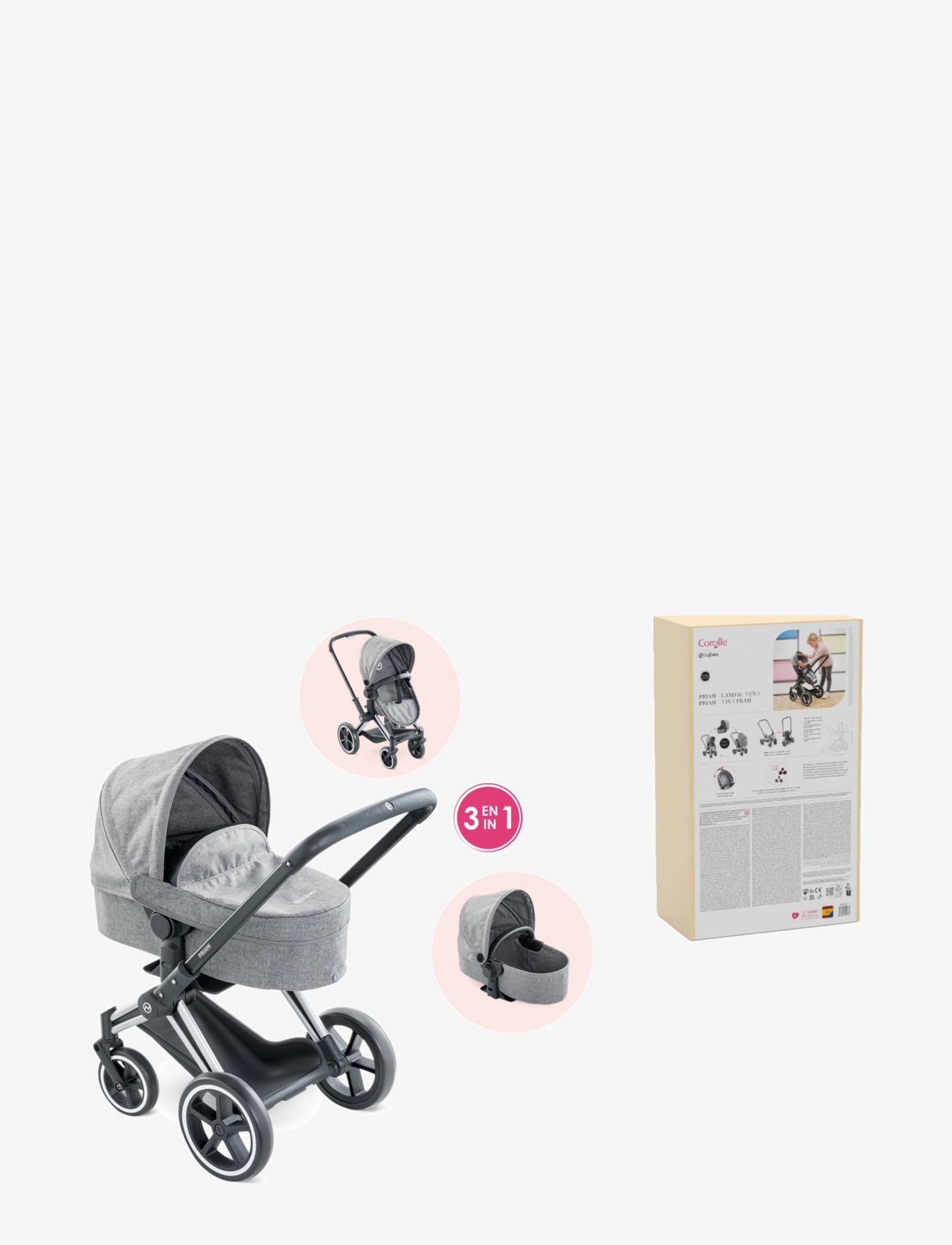 Corolle - Corolle MGP 14-17" Cybex 3in1 Pram - multi coloured - 1