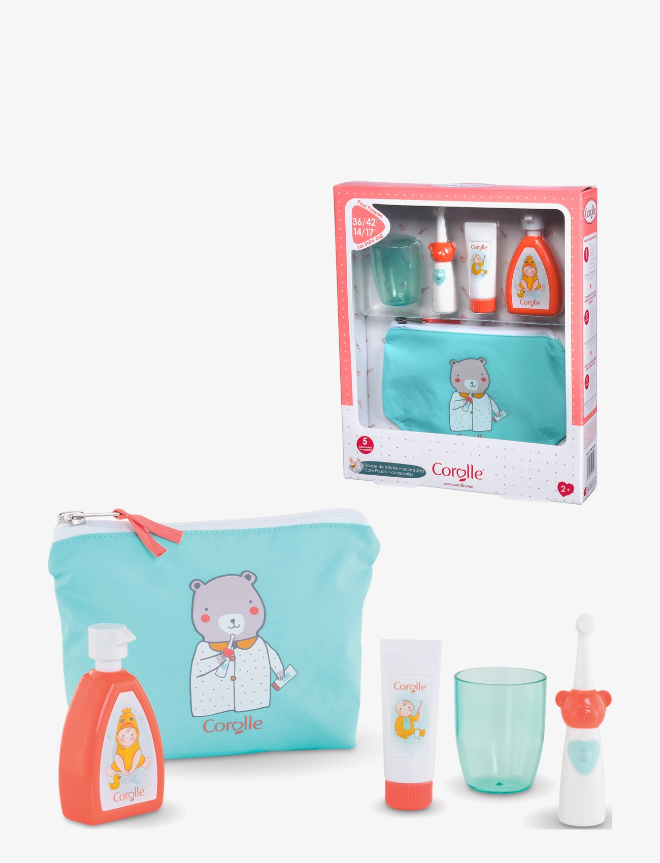 Corolle Corolle Care Pouch + Accessories, 36 cm - 4 for 3 - MULTI COLOURED / multi