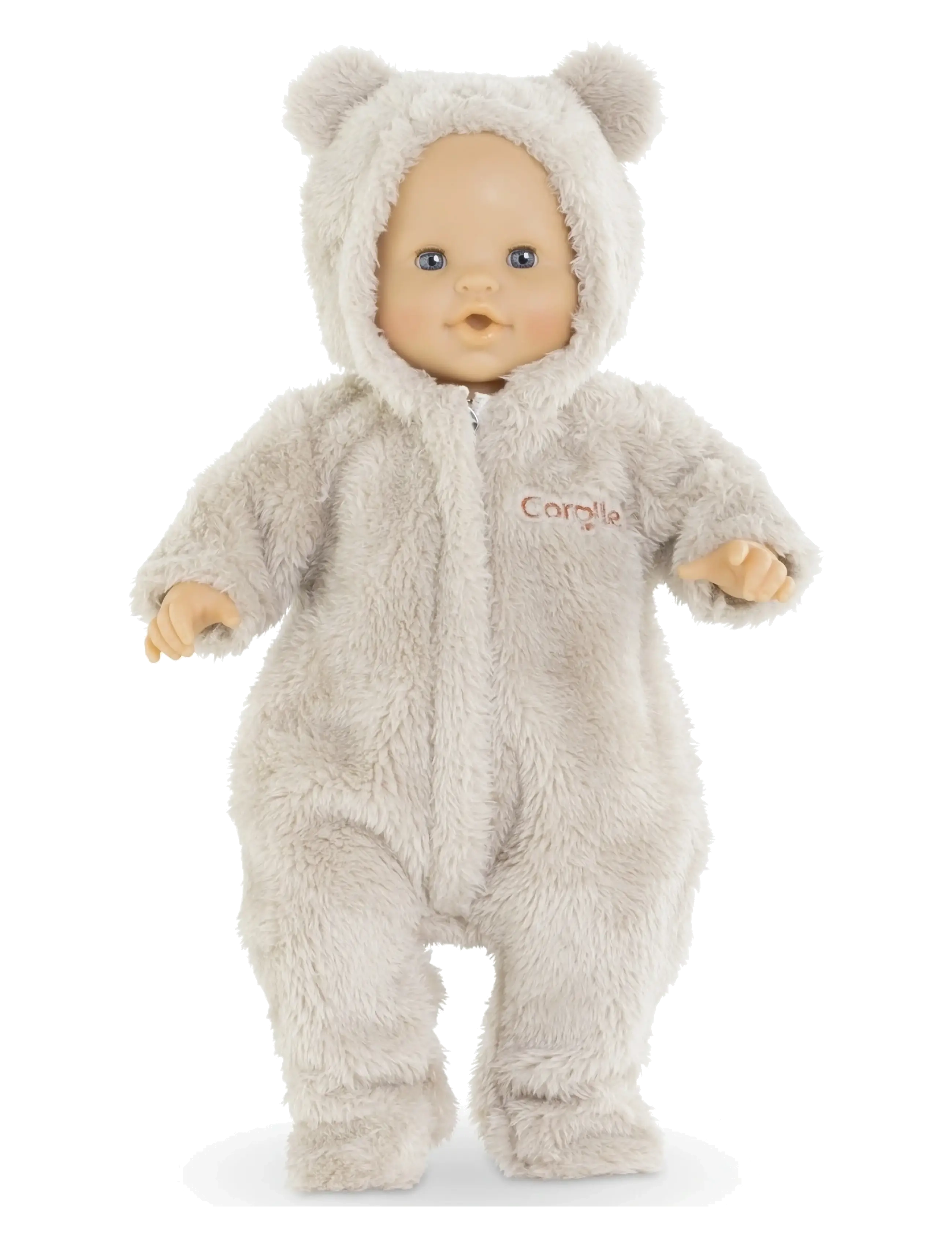Corolle - Corolle Doll Clothes, Soft "Teddy" Overall, 36 cm - brown - 1