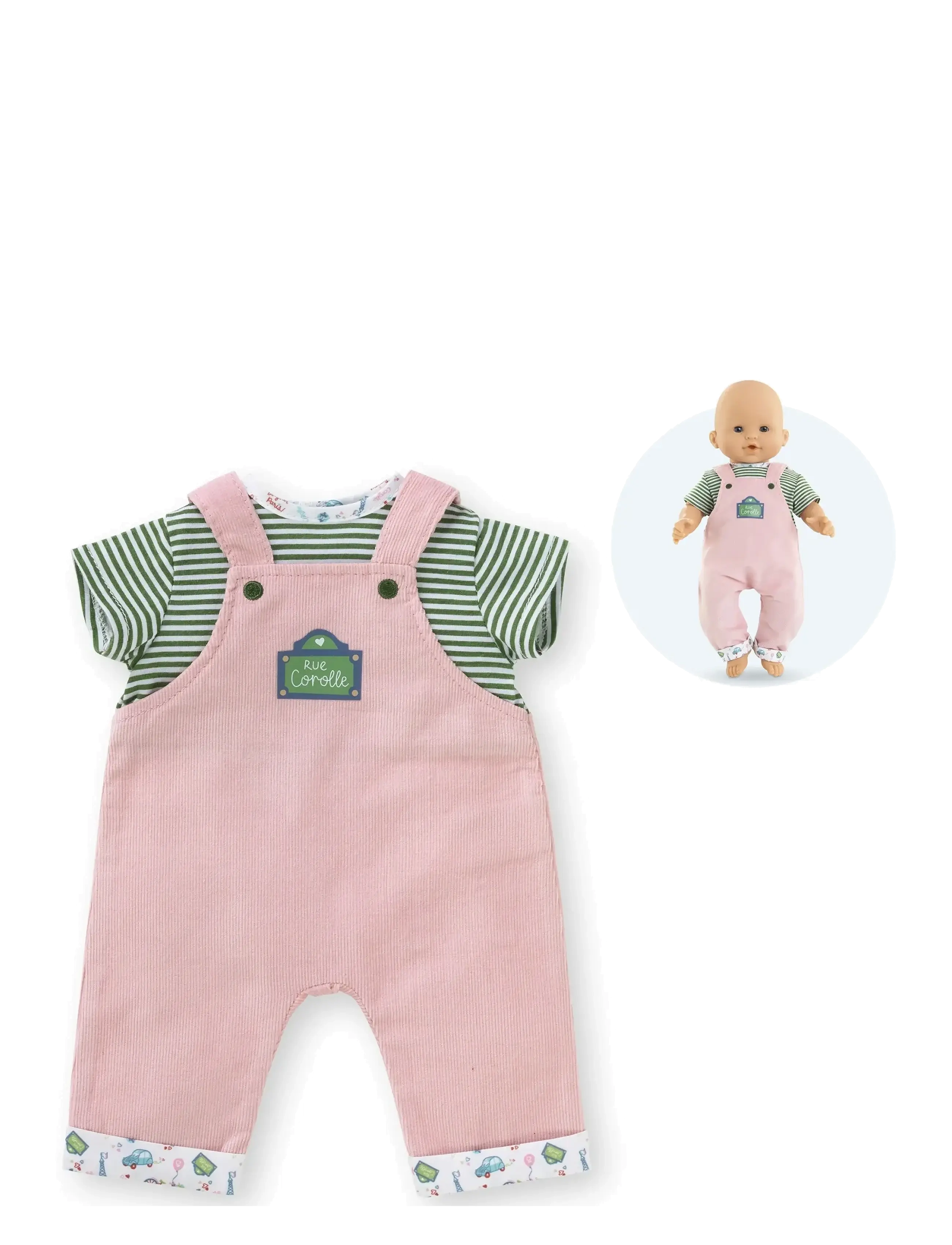 Corolle Doll Clothes Overalls With Top, 36 Cm, cm, Dolls & Accessories, Rosa - Clothes, Kinder