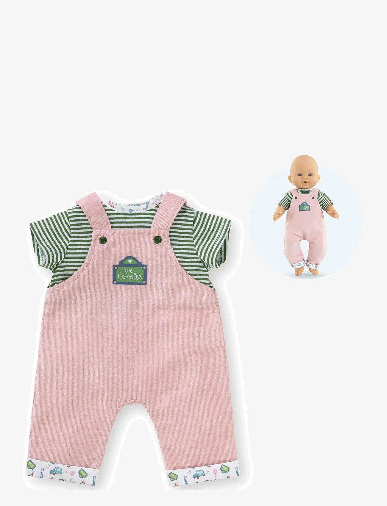 Corolle - Corolle Doll Clothes Overalls with Top, 36 cm - puppenbekleidung - pink - 1