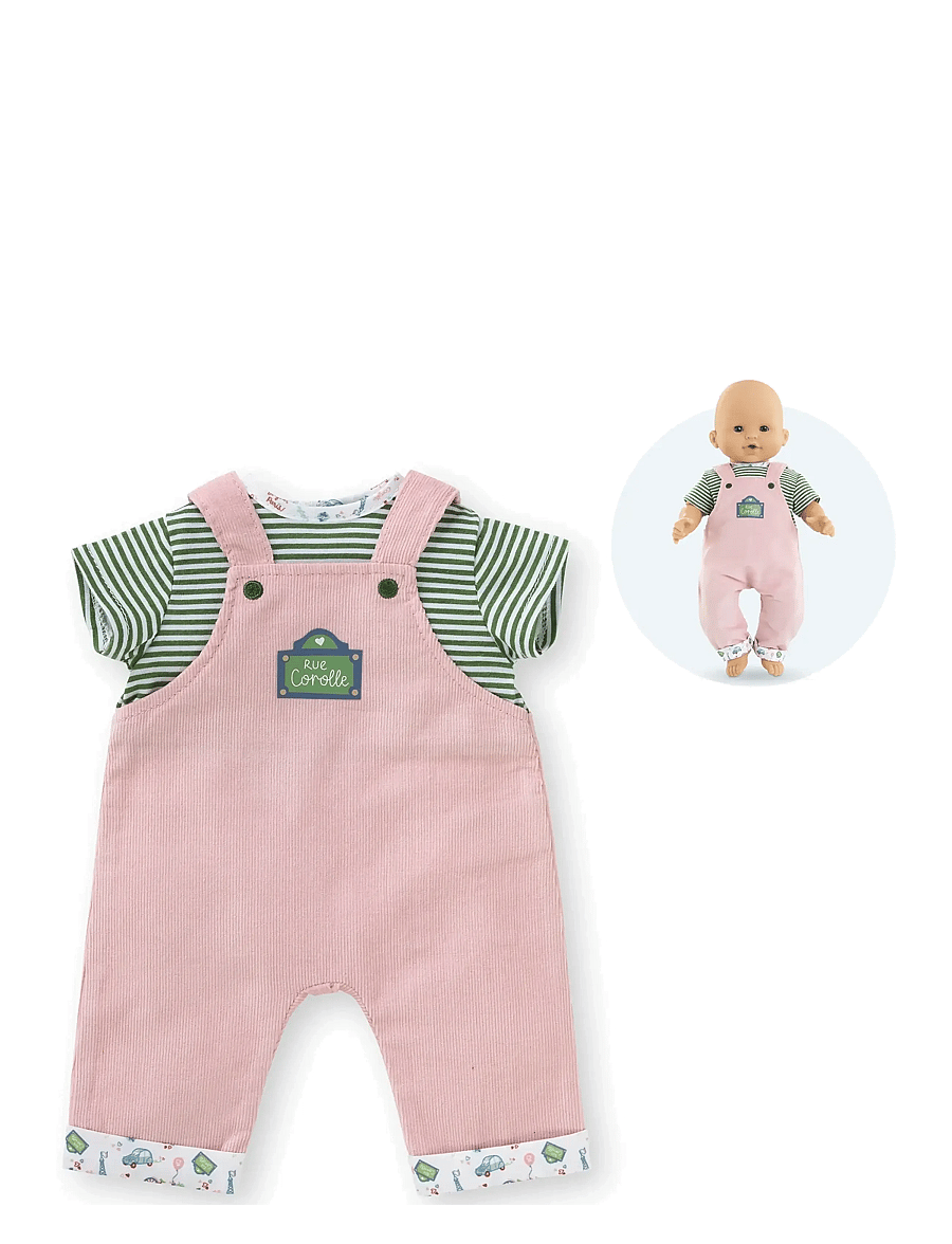 Corolle - Corolle Doll Clothes Overalls with Top, 36 cm - puppenbekleidung - pink - 0