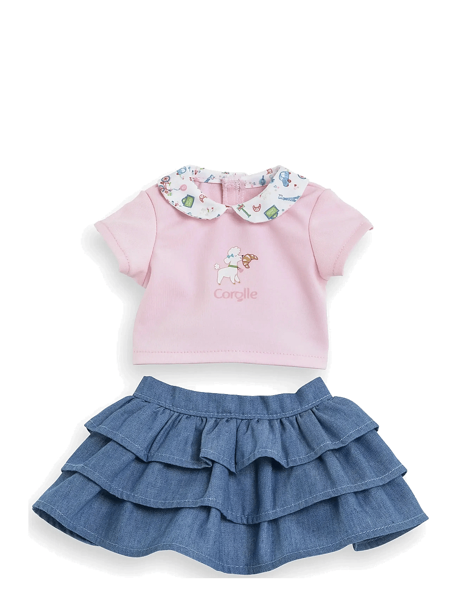 Corolle - Corolle Doll Clothes Ruffle Skirt with Top, 36 cm - puppenbekleidung - pink - 0