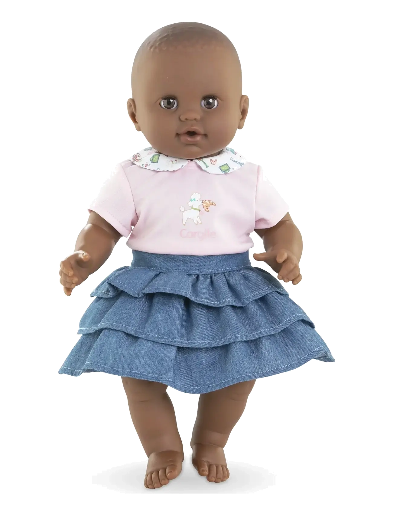 Corolle - Corolle Doll Clothes Ruffle Skirt with Top, 36 cm - dukketøj - pink - 1