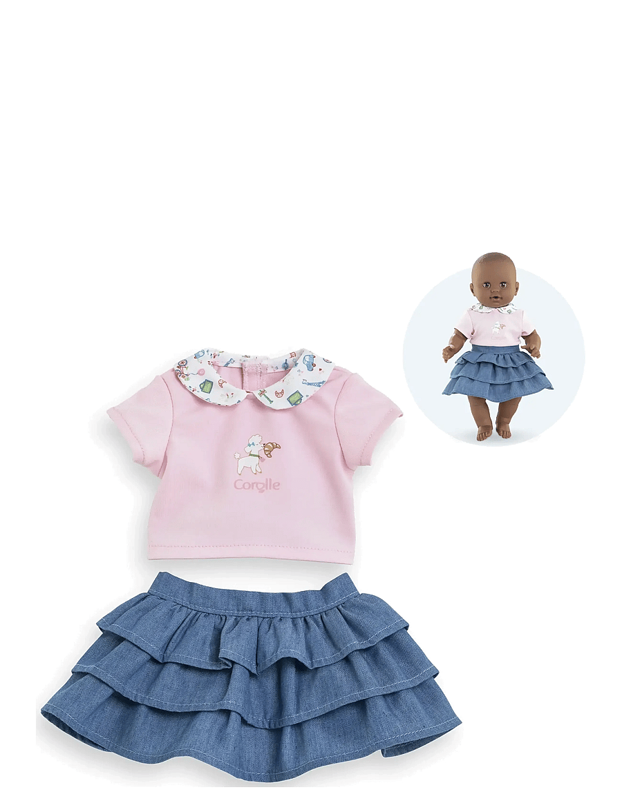 Corolle - Corolle Doll Clothes Ruffle Skirt with Top, 36 cm - puppenbekleidung - pink - 2