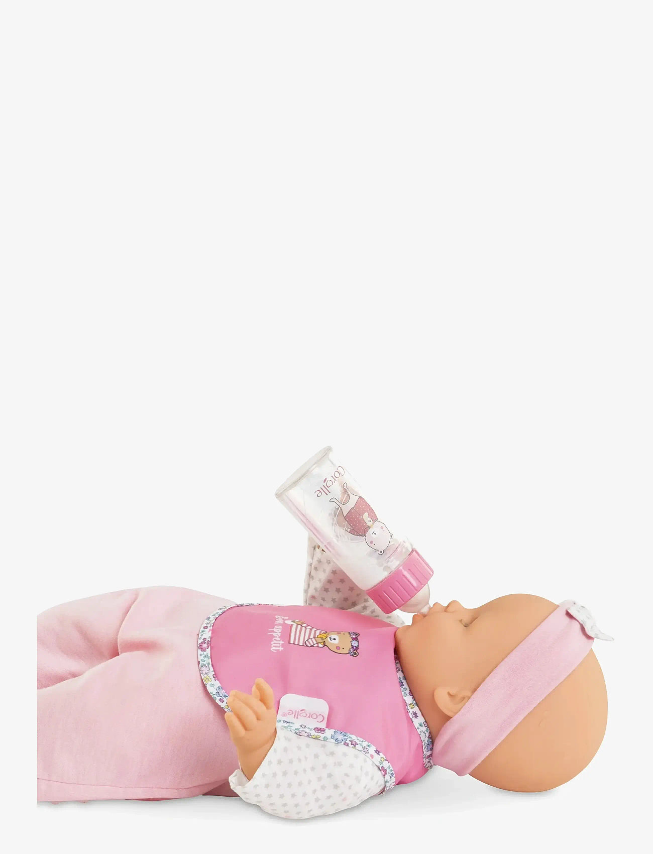 Corolle - Corolle Doll Accessories Bib + Baby Bottle - dukketilbehør - pink - 4