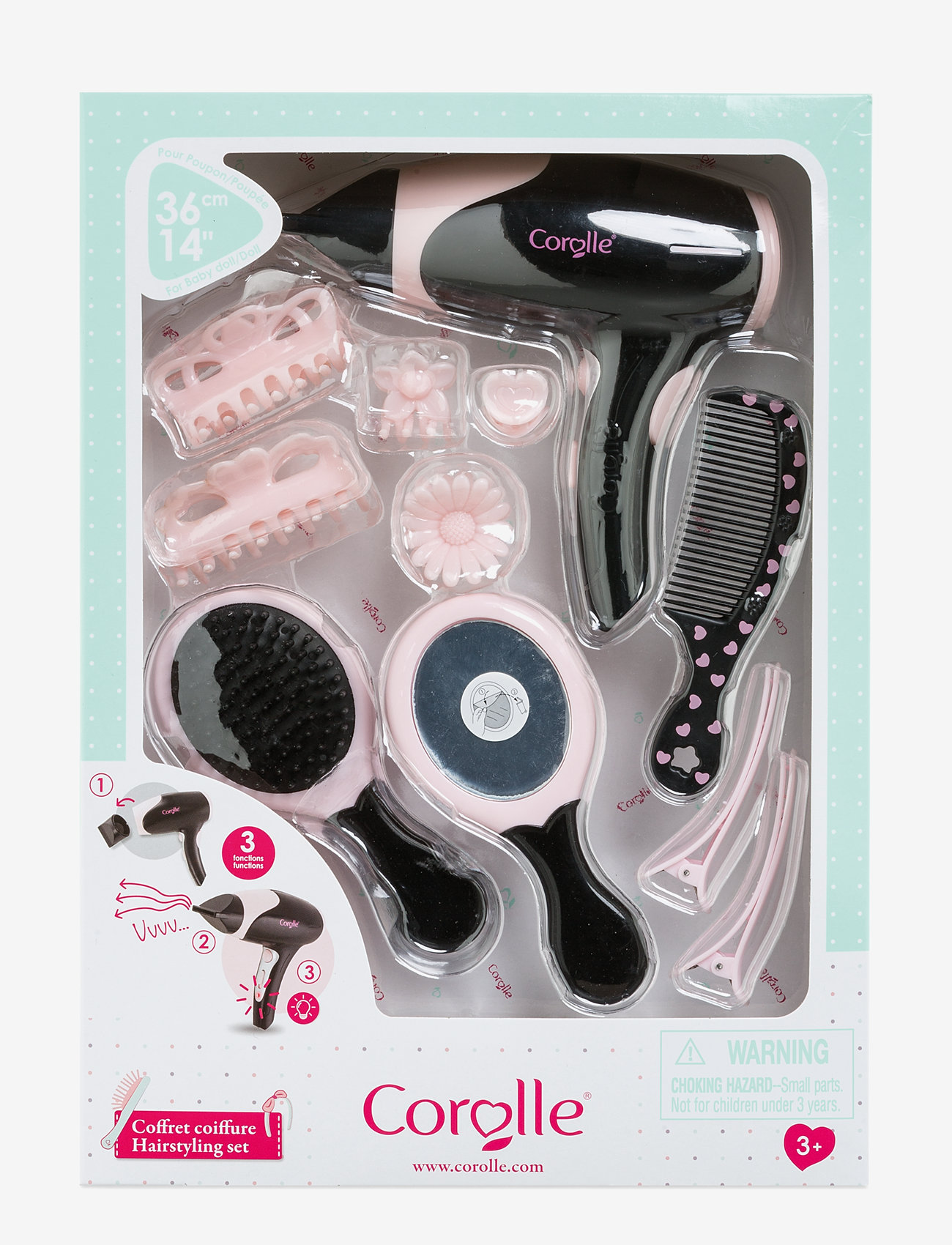 Corolle - Corolle Hairstyling Set - black/pink - 2