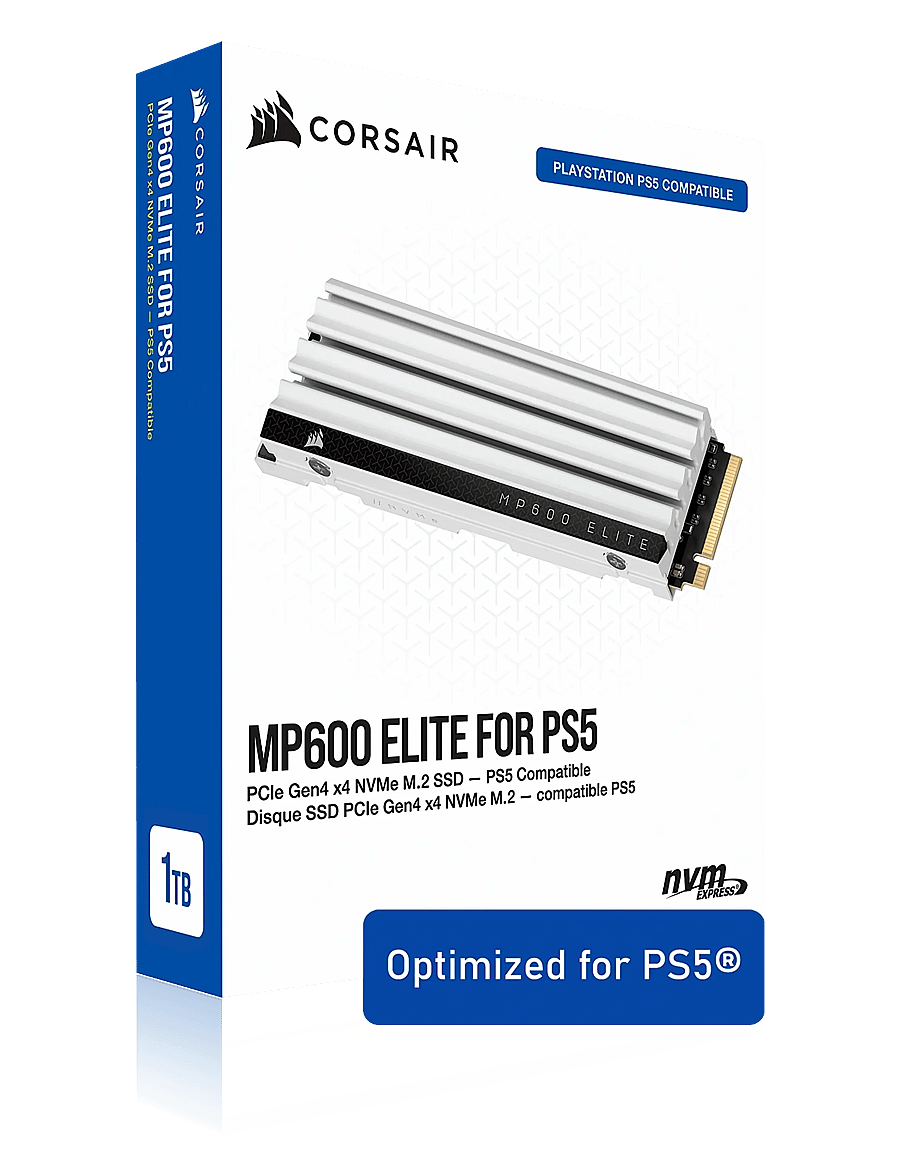 Corsair - Corsair MP600 Elite for PS5 1TB - white - 0