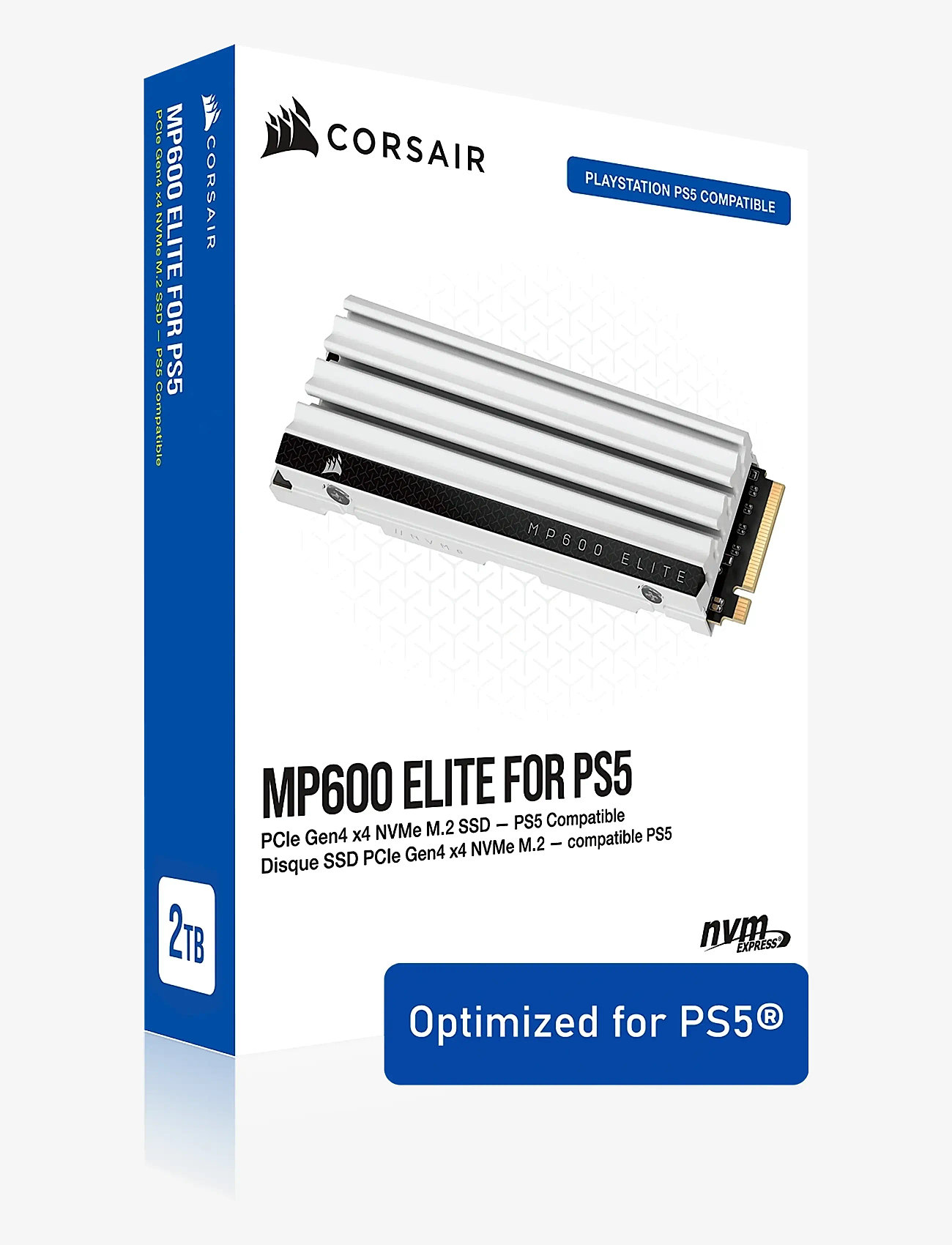 Corsair - Corsair MP600 Elite for PS5 2TB - white - 0