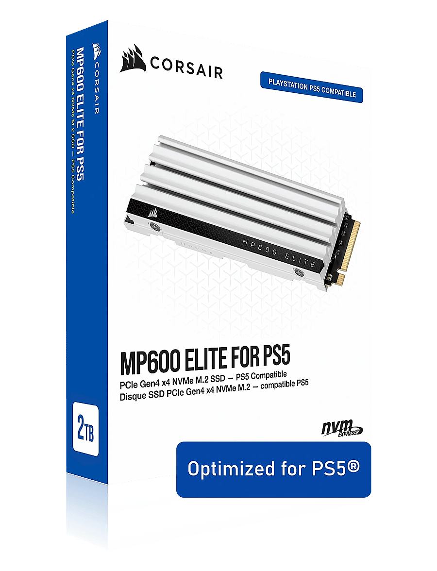 Corsair - Corsair MP600 Elite for PS5 2TB - white - 0