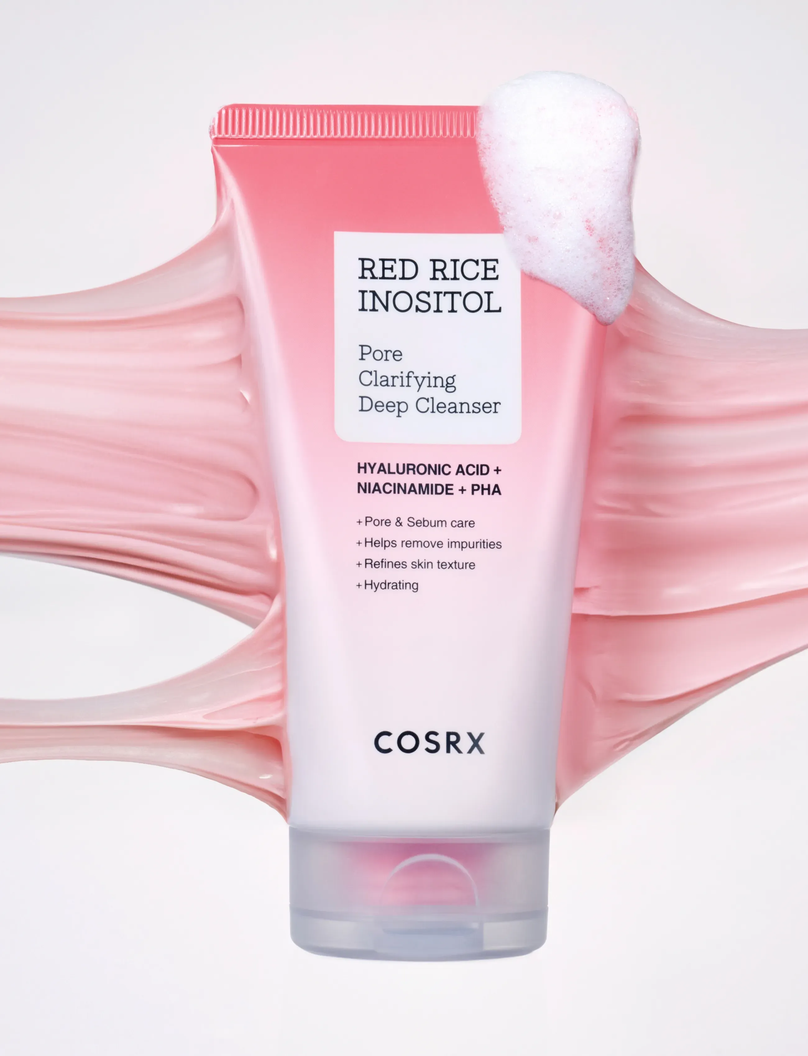 COSRX - Red Rice Inositol Pore Clarifying Deep Cleanser - pink - 0