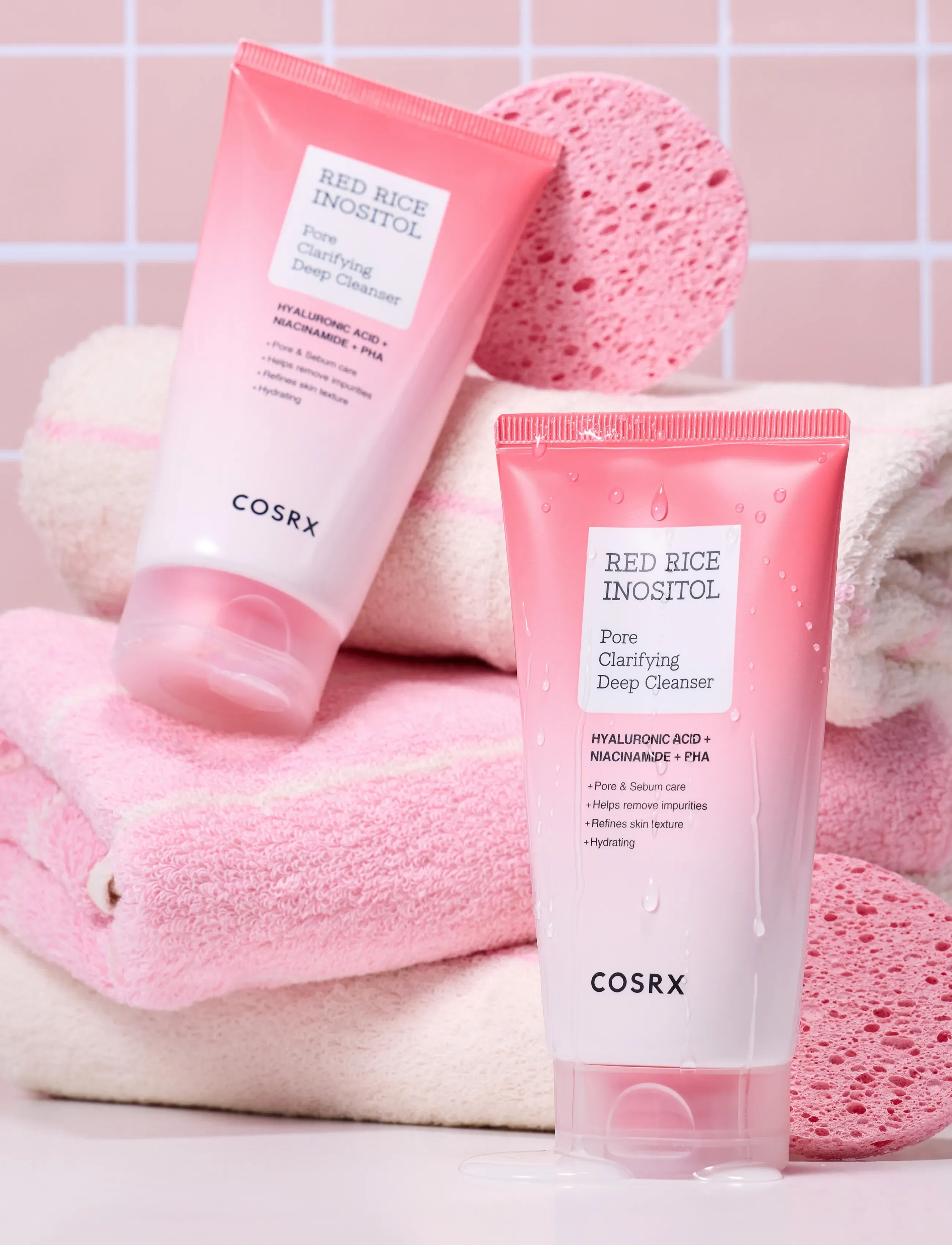 COSRX - Red Rice Inositol Pore Clarifying Deep Cleanser - pink - 3