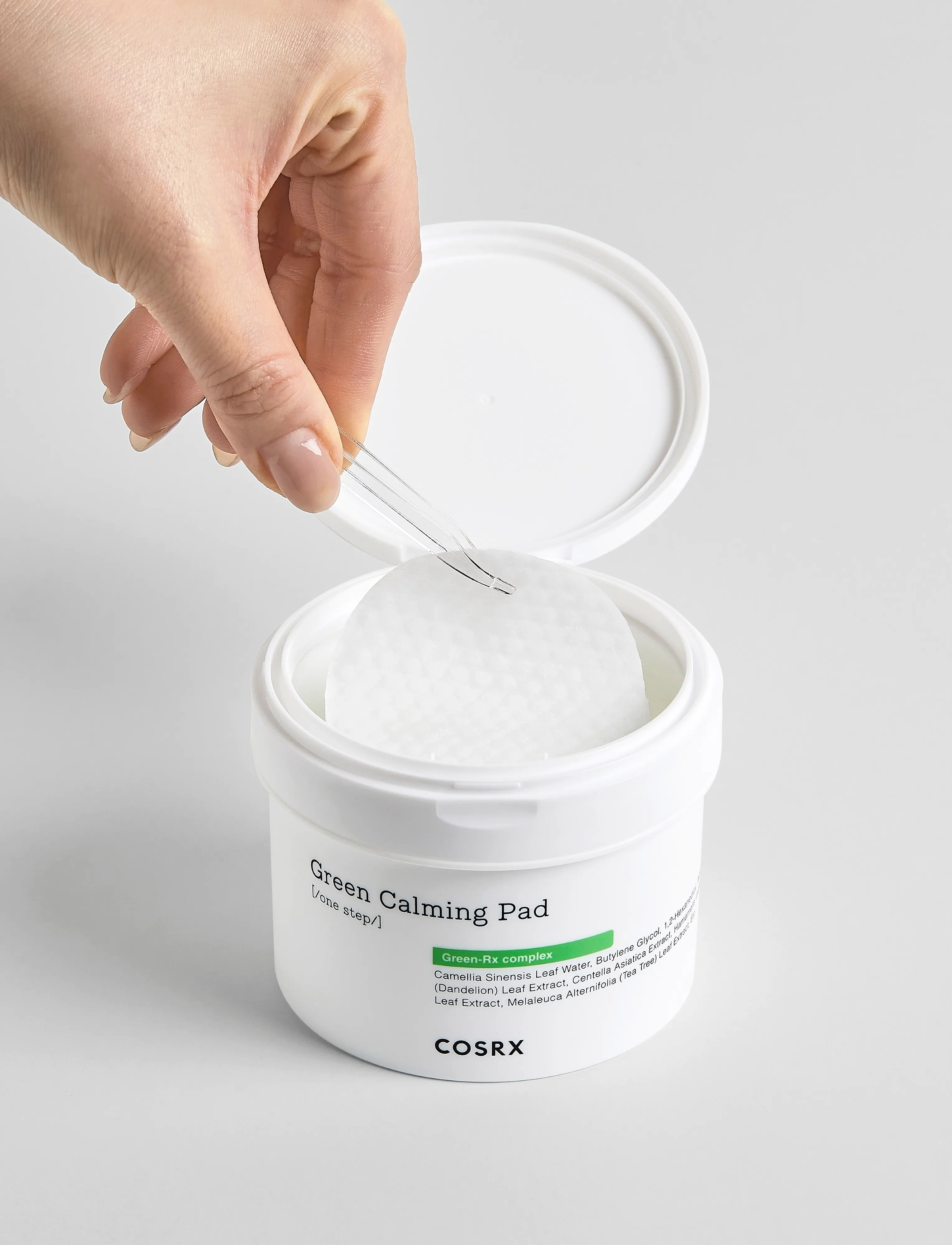 COSRX - One Step Green Hero Calming Pad - suvine nahk - white - 2