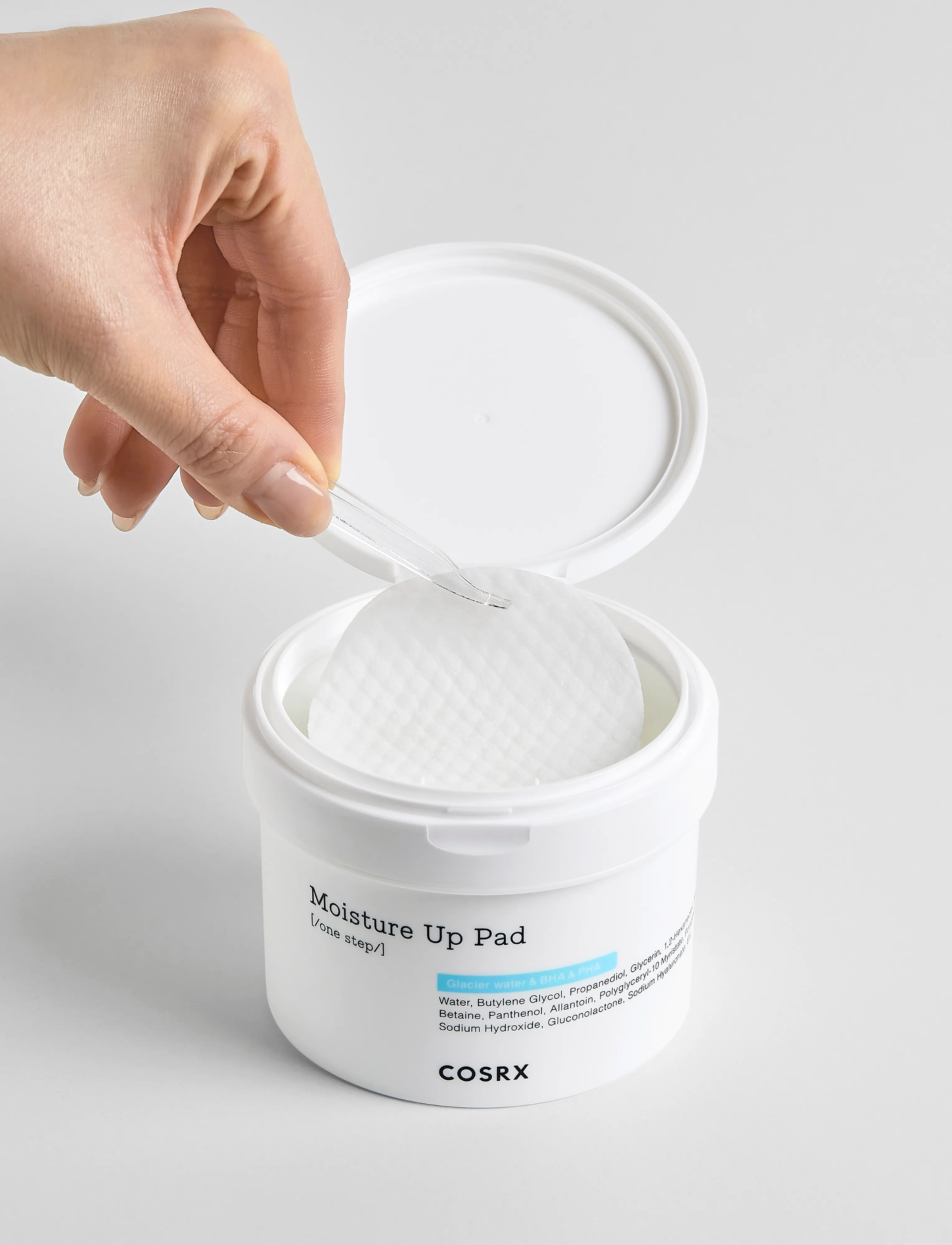 COSRX - One Step Moisture Up Pad - näopesu - white - 2