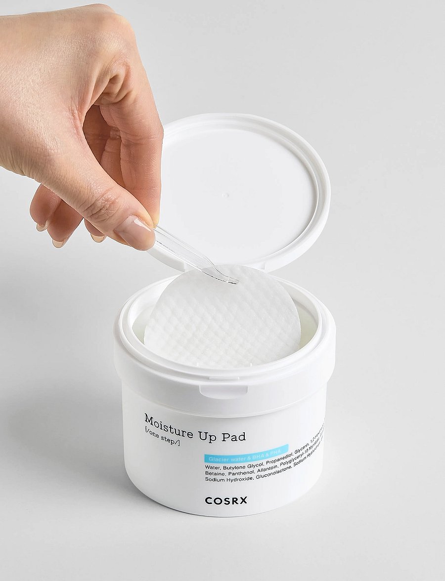 COSRX - One Step Moisture Up Pad - näopesu - white - 2