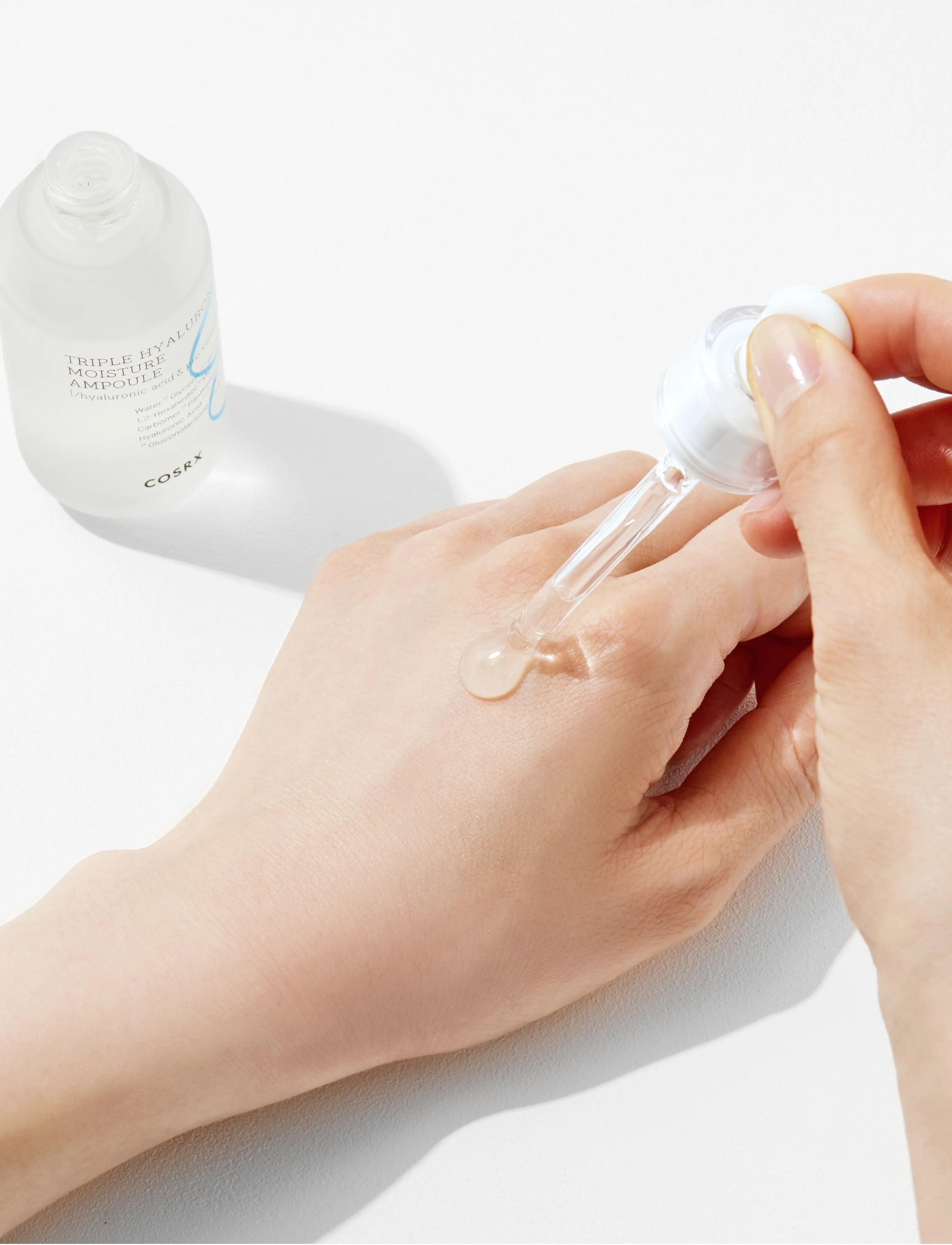 COSRX - Hydrium Triple Hyaluronic Moisture Ampoule - seerumit ja öljyt - white - 2
