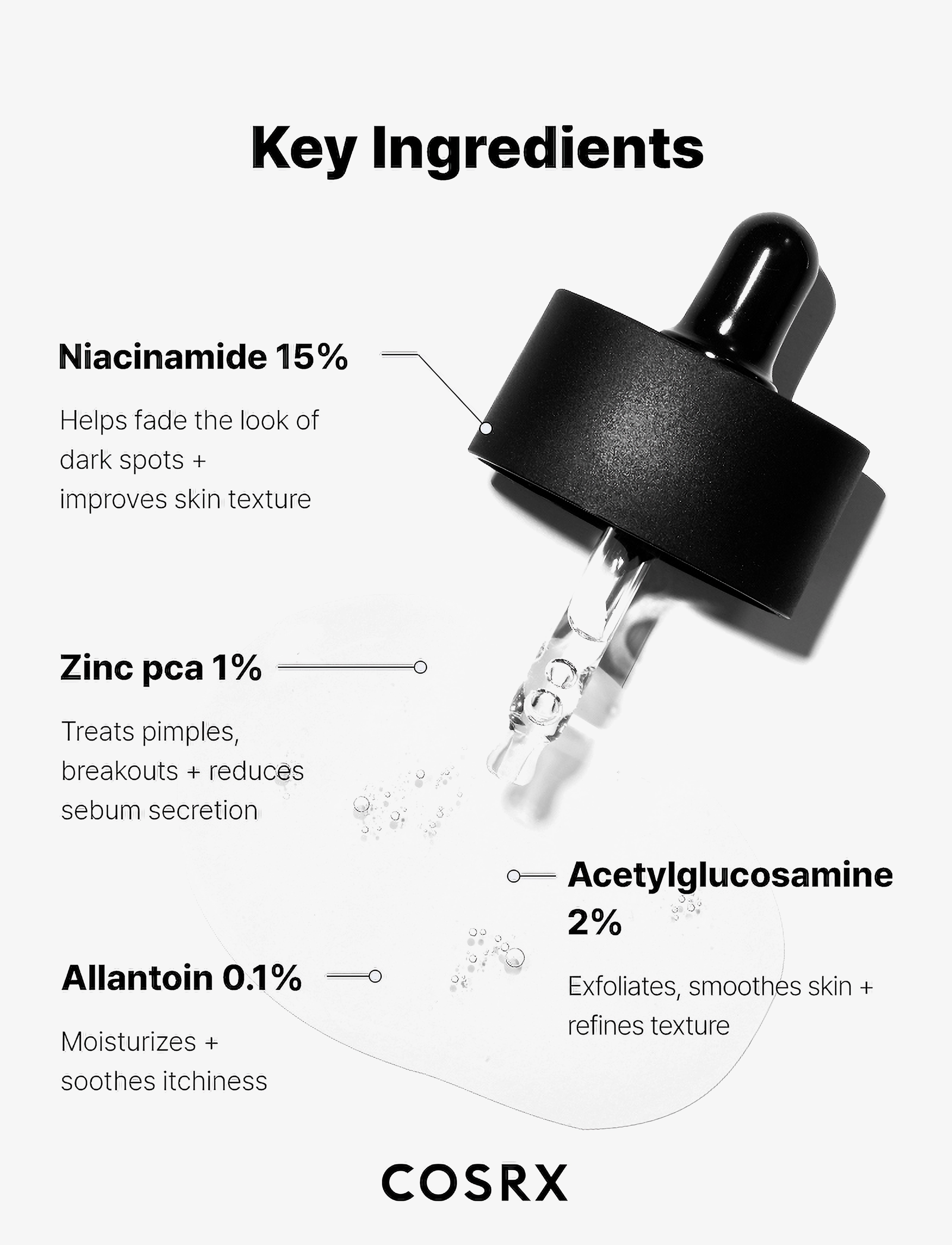 COSRX - The Niacinamide 15 Serum - serumai ir aliejai - white - 4