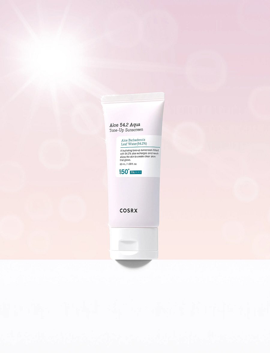 COSRX - COSRX Aloe 54,2 Aqua Tone Up Sunscreen 50ml - för ansiktet - no color - 0