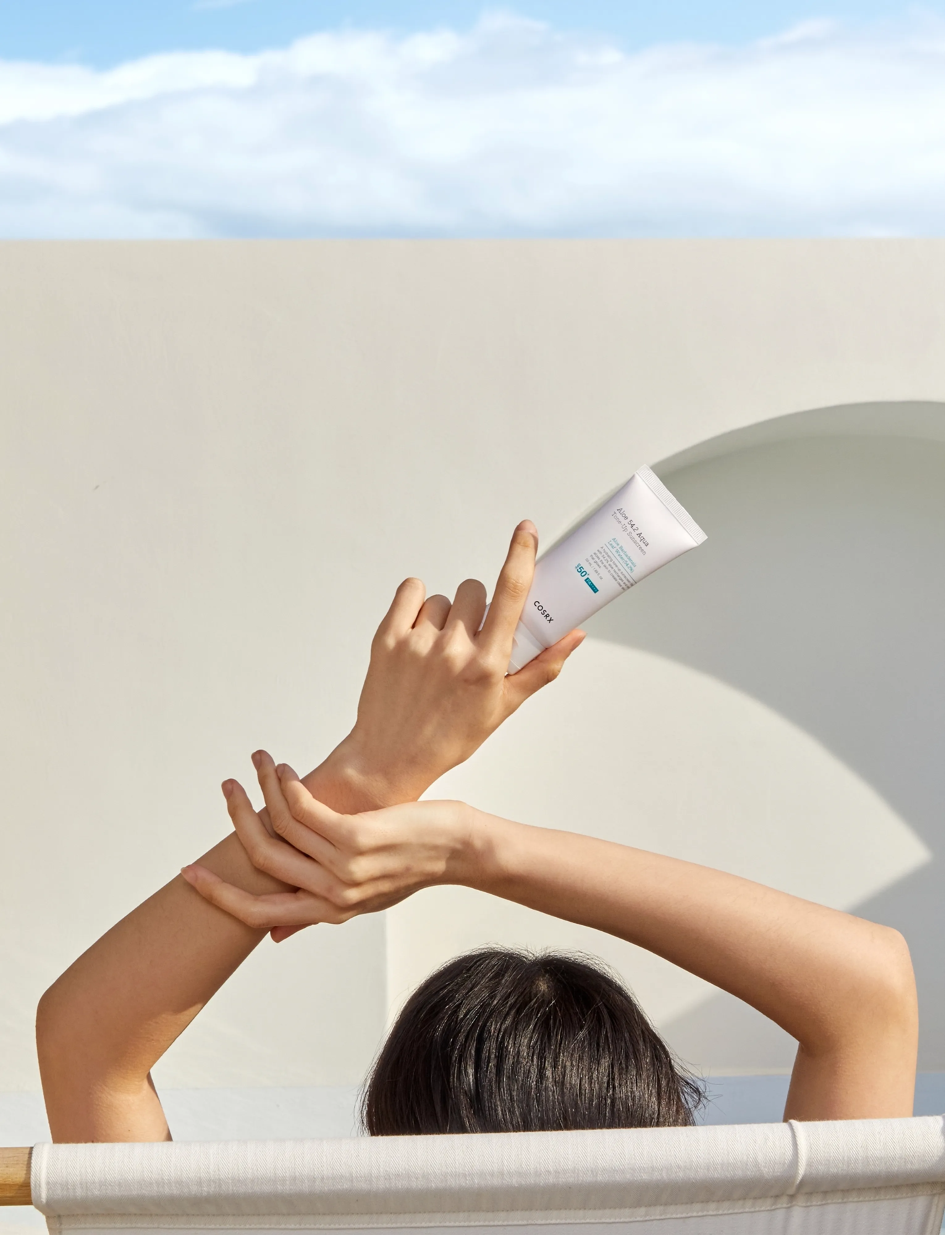 COSRX - COSRX Aloe 54,2 Aqua Tone Up Sunscreen 50ml - för ansiktet - no color - 3