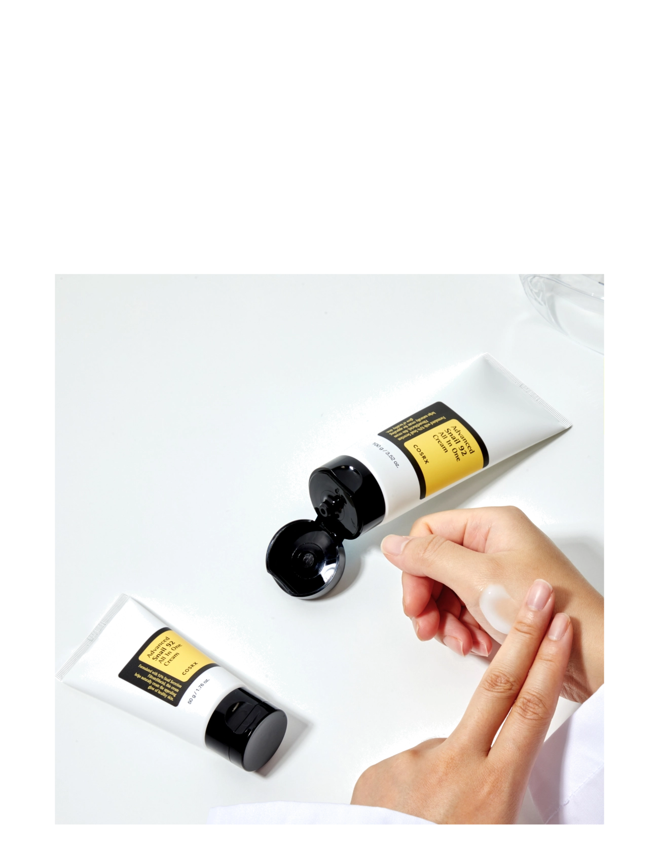COSRX - Advanced Snail All In One Cream Tube 50ml - odos priežiūra vasarą - white - 3