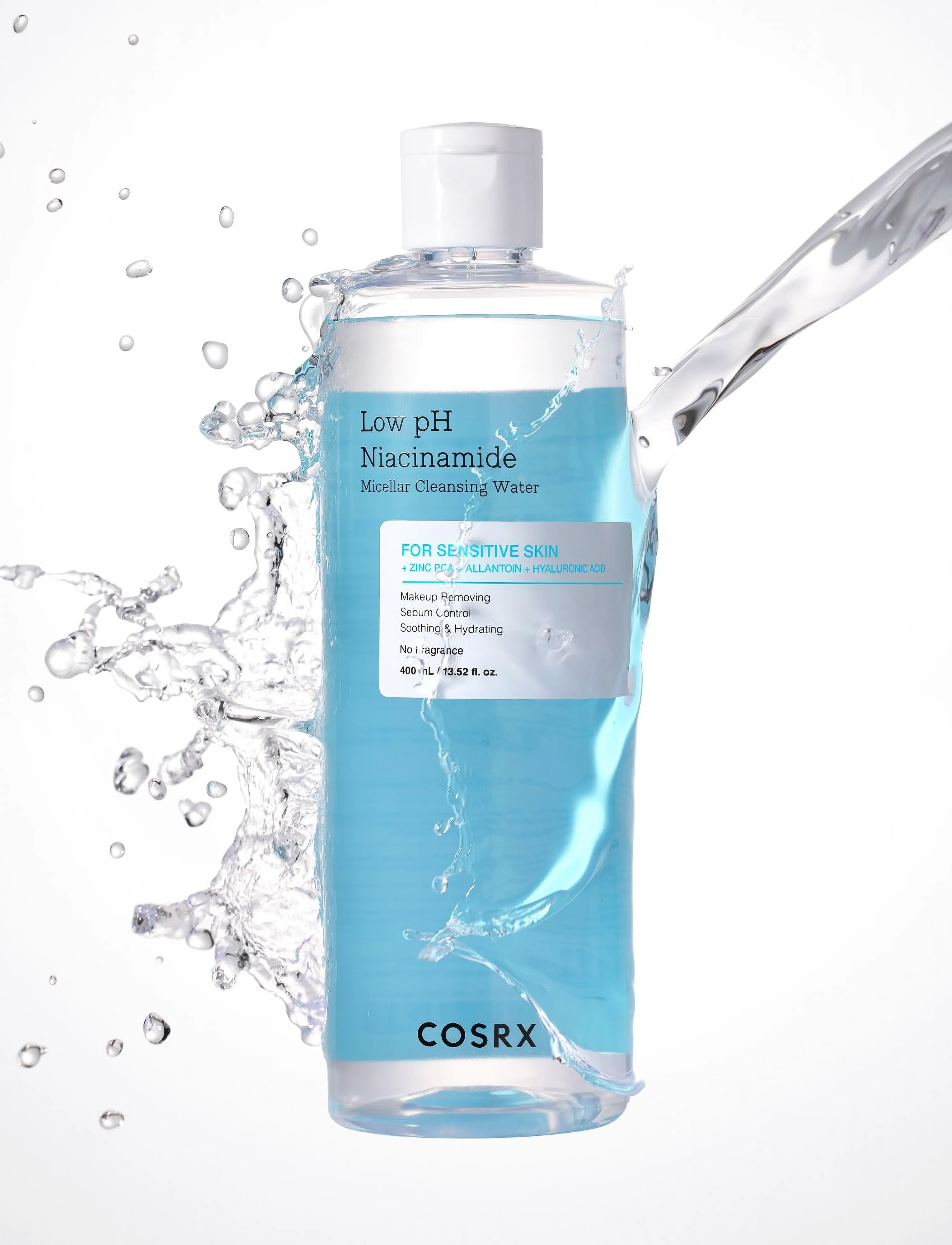 COSRX Cosrx Low Ph Niacinamide Micellar Cleansing Water 400ml, 400 ml, Nude, Ansigt > Rensemidler, Dame