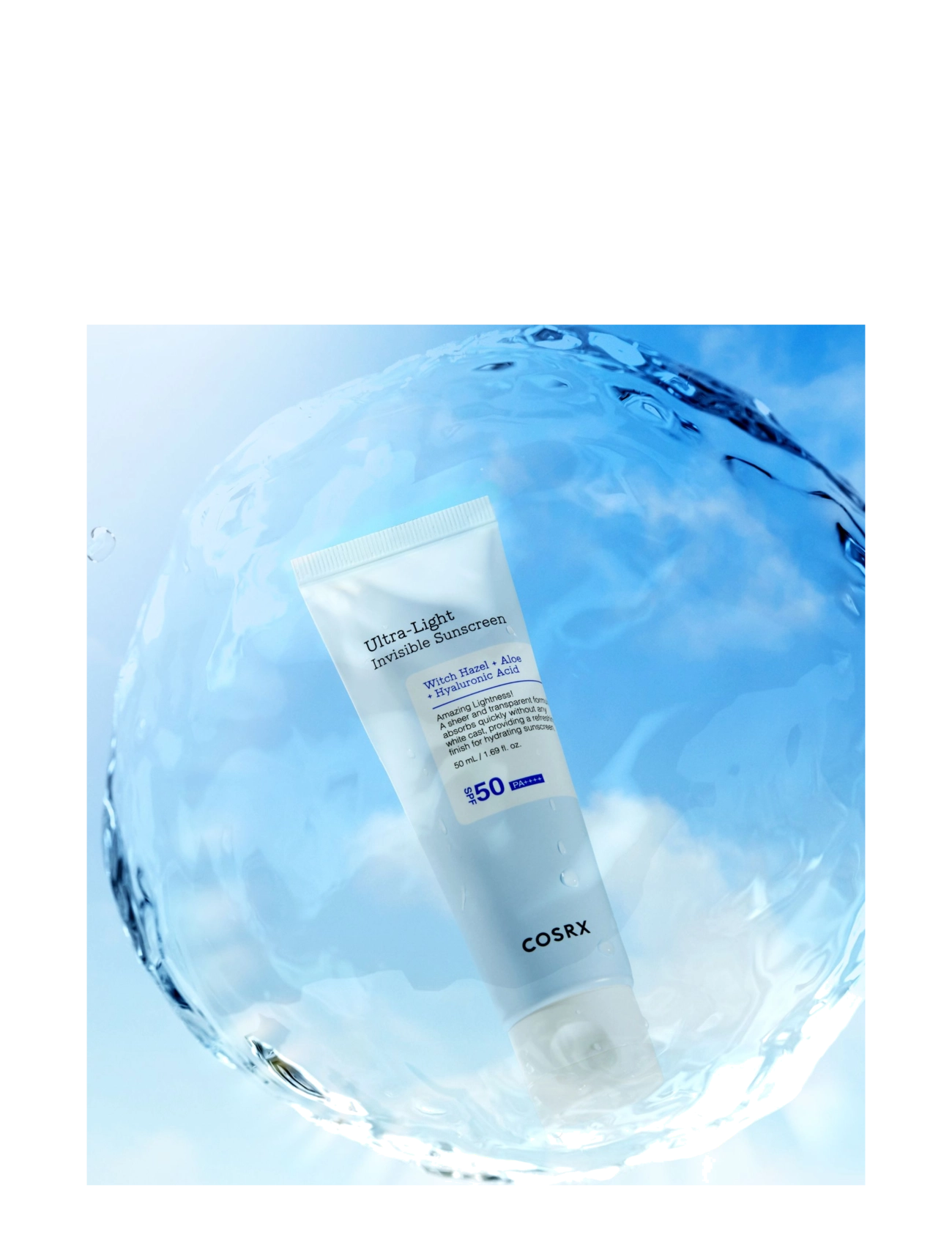 COSRX - COSRX Ultra Light Invisible Sunscreen 50ml - för ansiktet - no color - 2