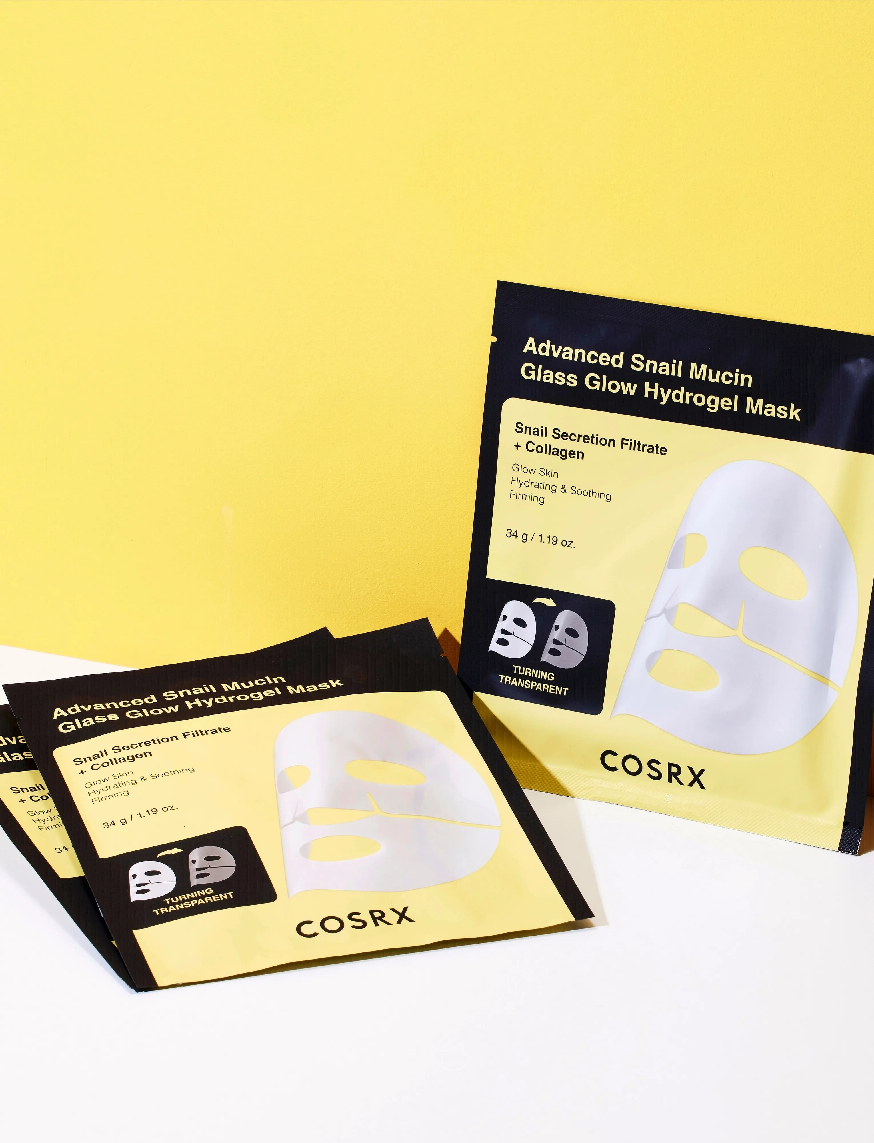 COSRX - COSRX Advanced Snail Mucin Glass Glow Hydrogel Mask 34 g x 3 ea - sheet masks - no color - 4