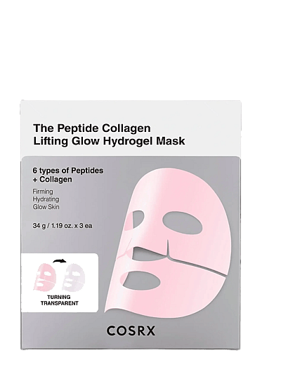 Cosrx The Peptide Collagen Lifting Glow Hydrogel Mask 3ea - Sheet Maske