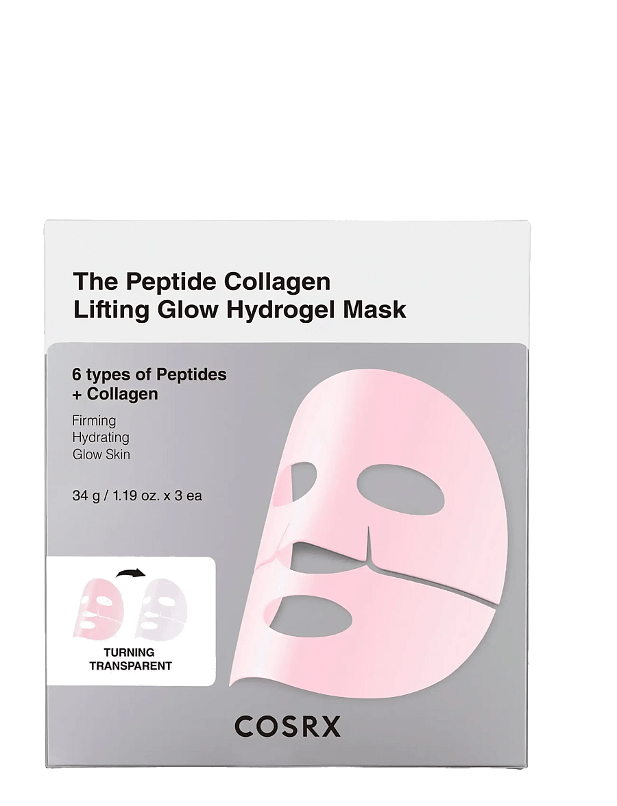 COSRX - COSRX The Peptide Collagen Lifting Glow Hydrogel Mask 3ea - clear - 1