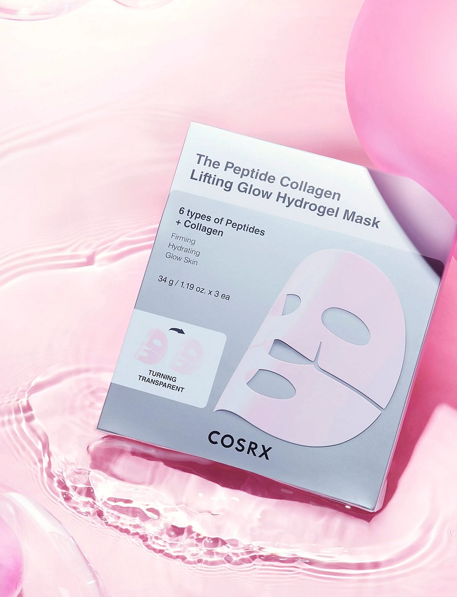 COSRX - COSRX The Peptide Collagen Lifting Glow Hydrogel Mask 3ea - clear - 0