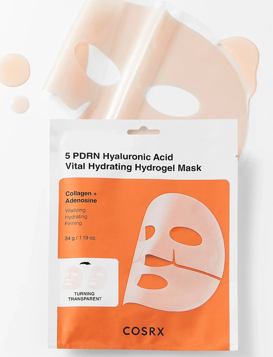 COSRX - 5 PDRN Hyyaluronic Acid Vita Hydrating Hydrogel Mask - lehtmaskid - white - 0