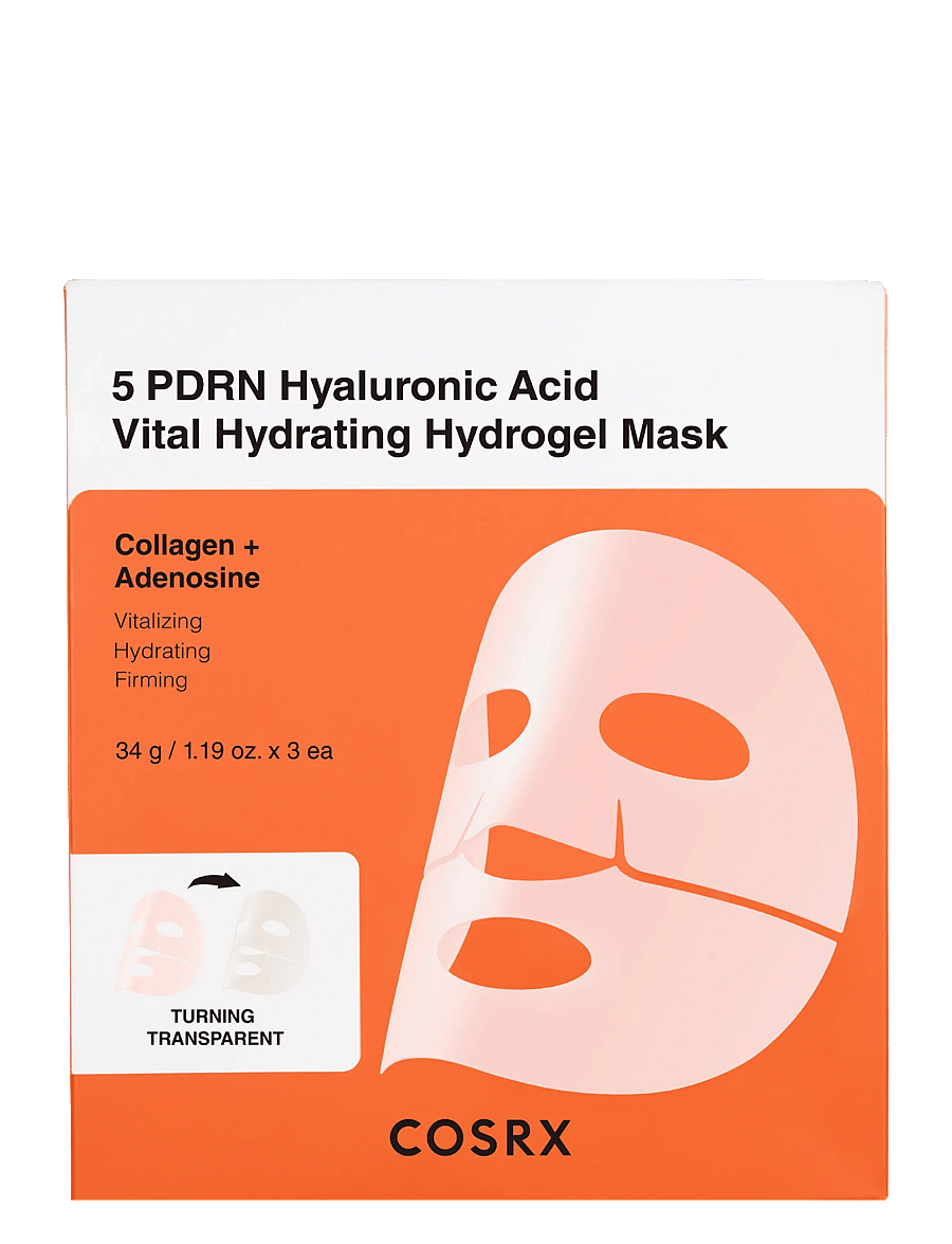 COSRX - COSRX 5 PDRN Hyaluronic Acid Vital Hydrating Hydrogel Mask 3-pack - lehtmaskid - white - 1