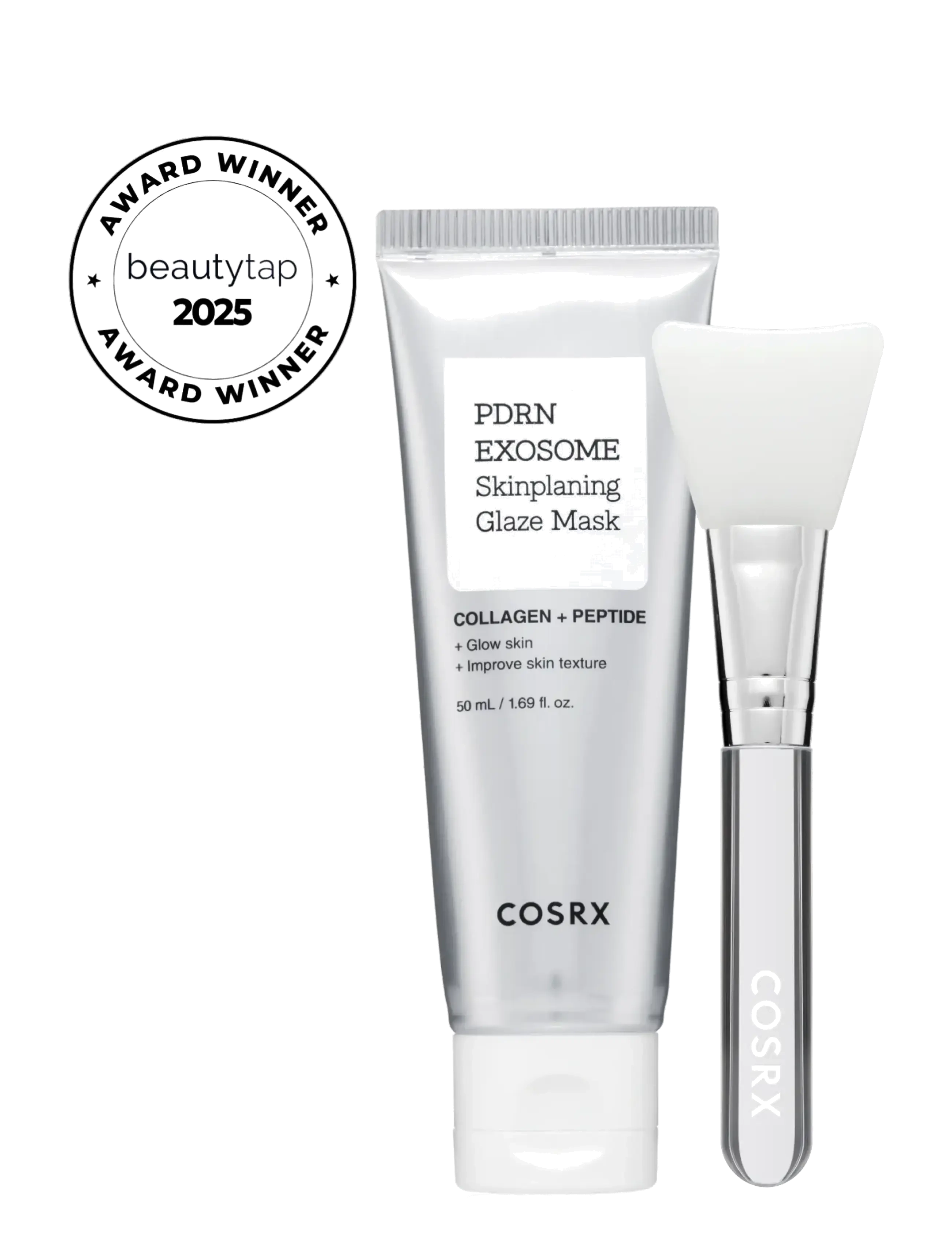 COSRX Pdrn Exosome Skinplaning Glaze Mask 50Ml, Peelingmaske, Hvid, Str: 50 ML