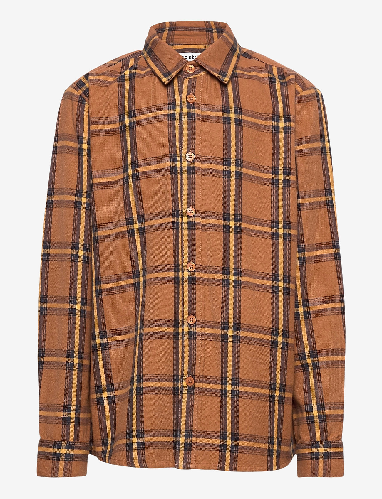 Costbart - KENNETH L_S CHECK SHIRT - chipmunk - 0