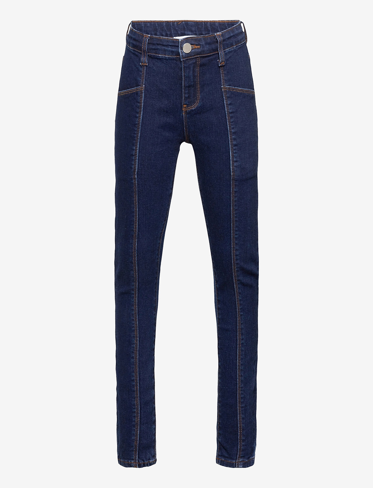 Costbart - KINNOK MID WAIST JEANS - skinny jeans - dark blue denim wash - 0
