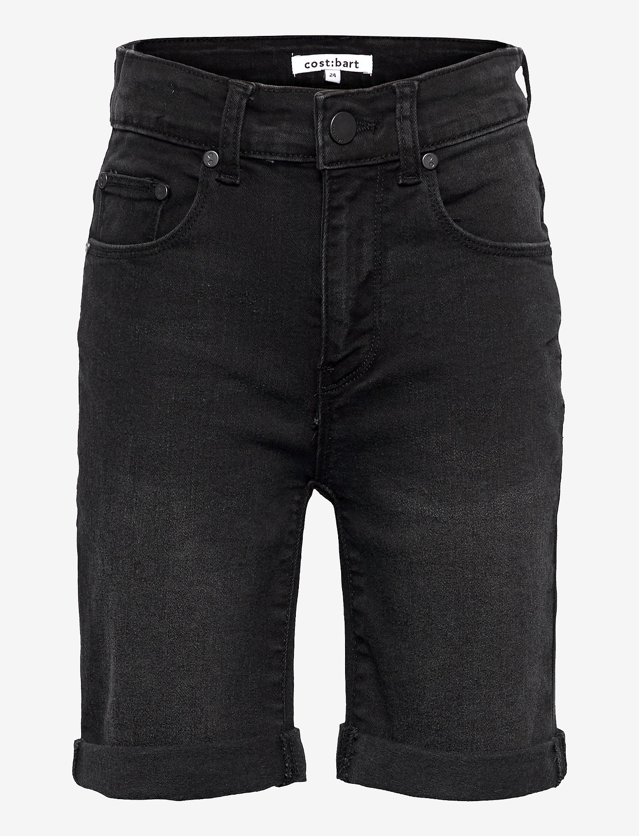 Costbart - JOWIE SHORTS - jeansshorts - black denim wash - 0