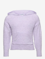 Costbart - CBPoxy Knitted Hoodie - džemperiai - lavender blue - 0