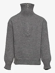 Costbart - CBSabine LS Pullover - džemperi - dark grey melange - 0