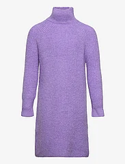 Costbart - CBSanne LS Knit Dress - long-sleeved casual dresses - purple haze - 0