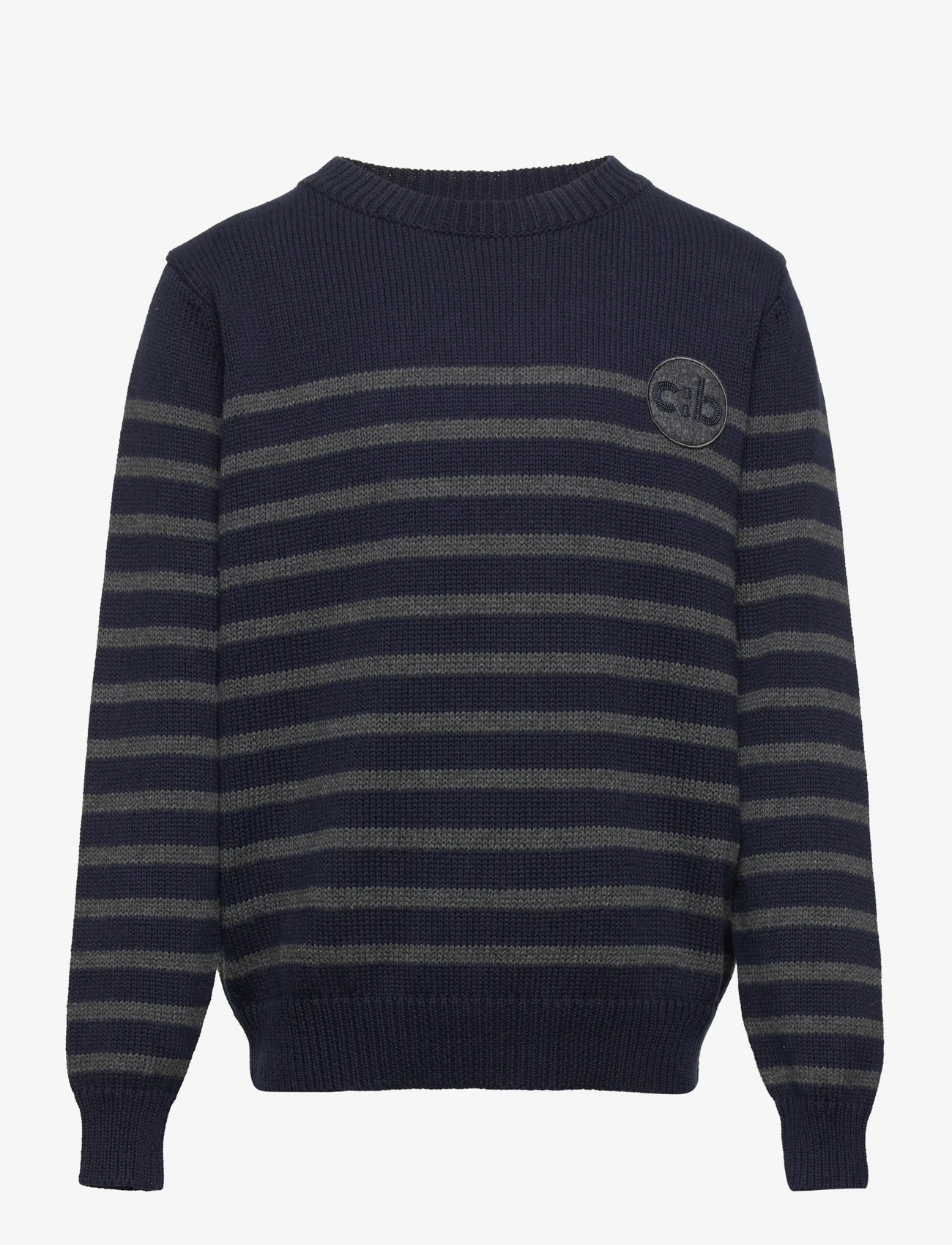 Costbart - CBSvend LS Pullover - džemperiai - navy blazer - 0