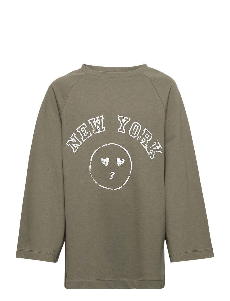 Costbart - CBSol Oversize Sweat - långärmade t-shirts - deep lichen green - 0