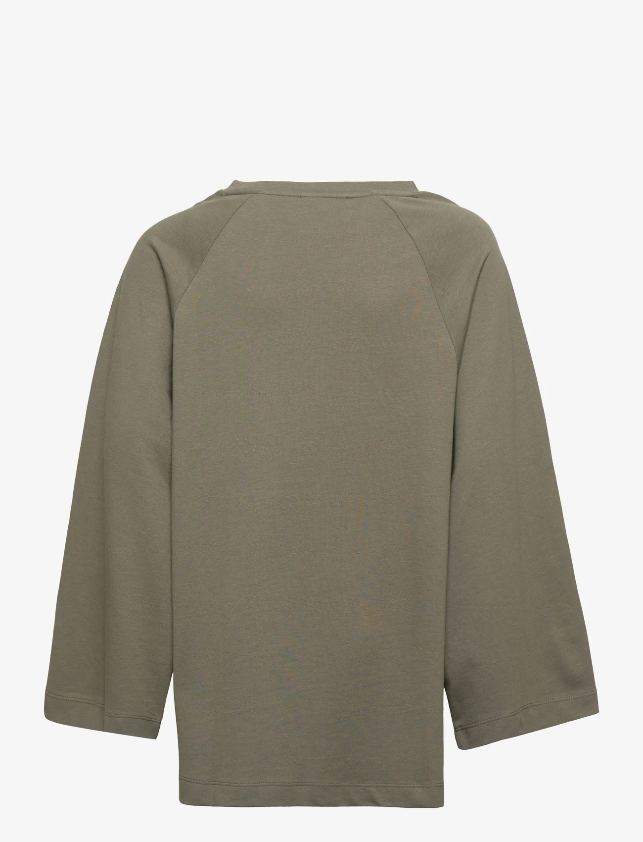 Costbart - CBSol Oversize Sweat - langærmede t-shirts - deep lichen green - 1