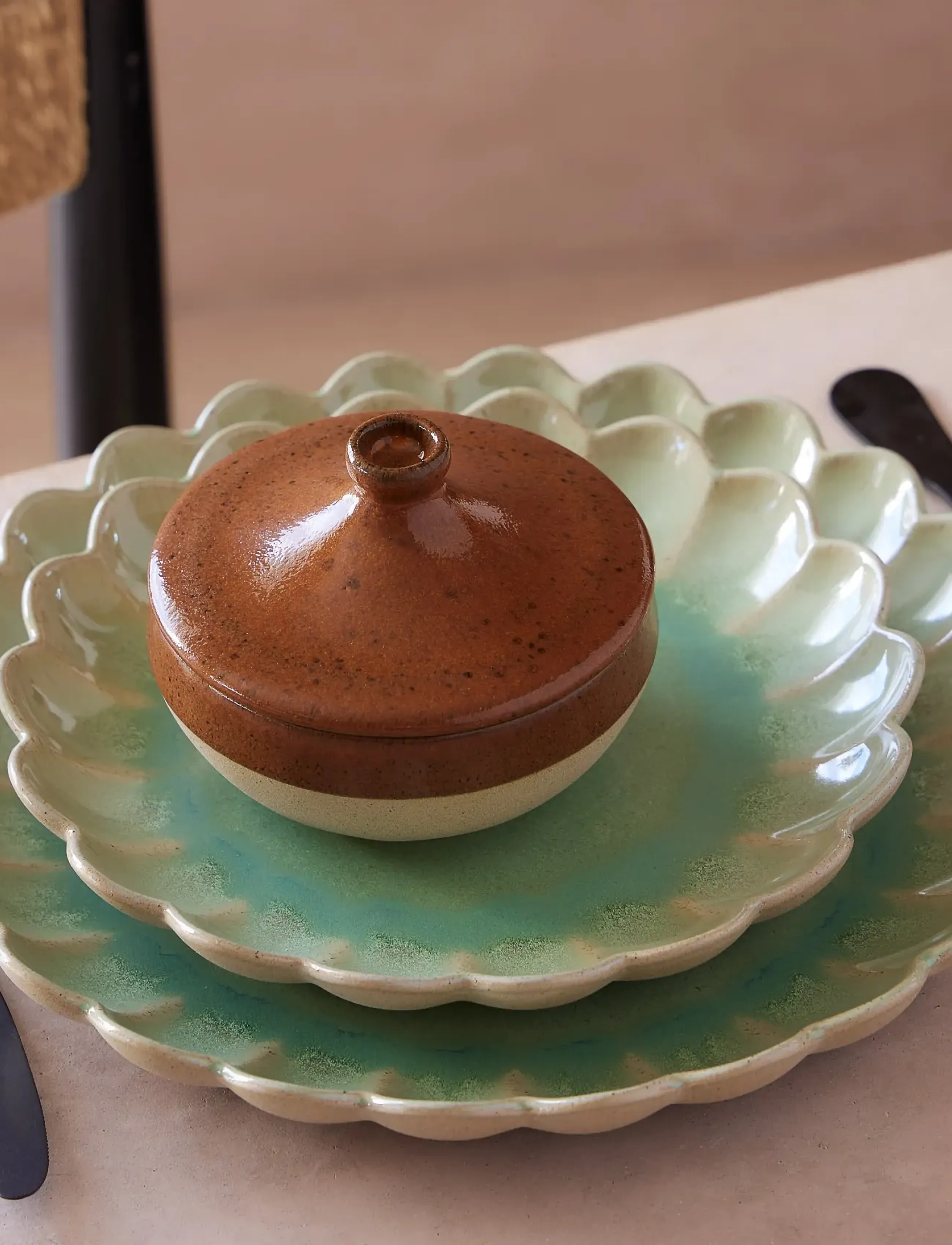 Costa Nova Marrakesh Salattallerken, One Size, Plates, Grün - Dinner Homeware