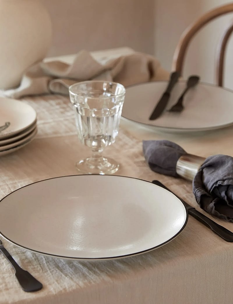 Costa Nova - Augusta Plate 28 cm - speiseteller - natural / black - 0