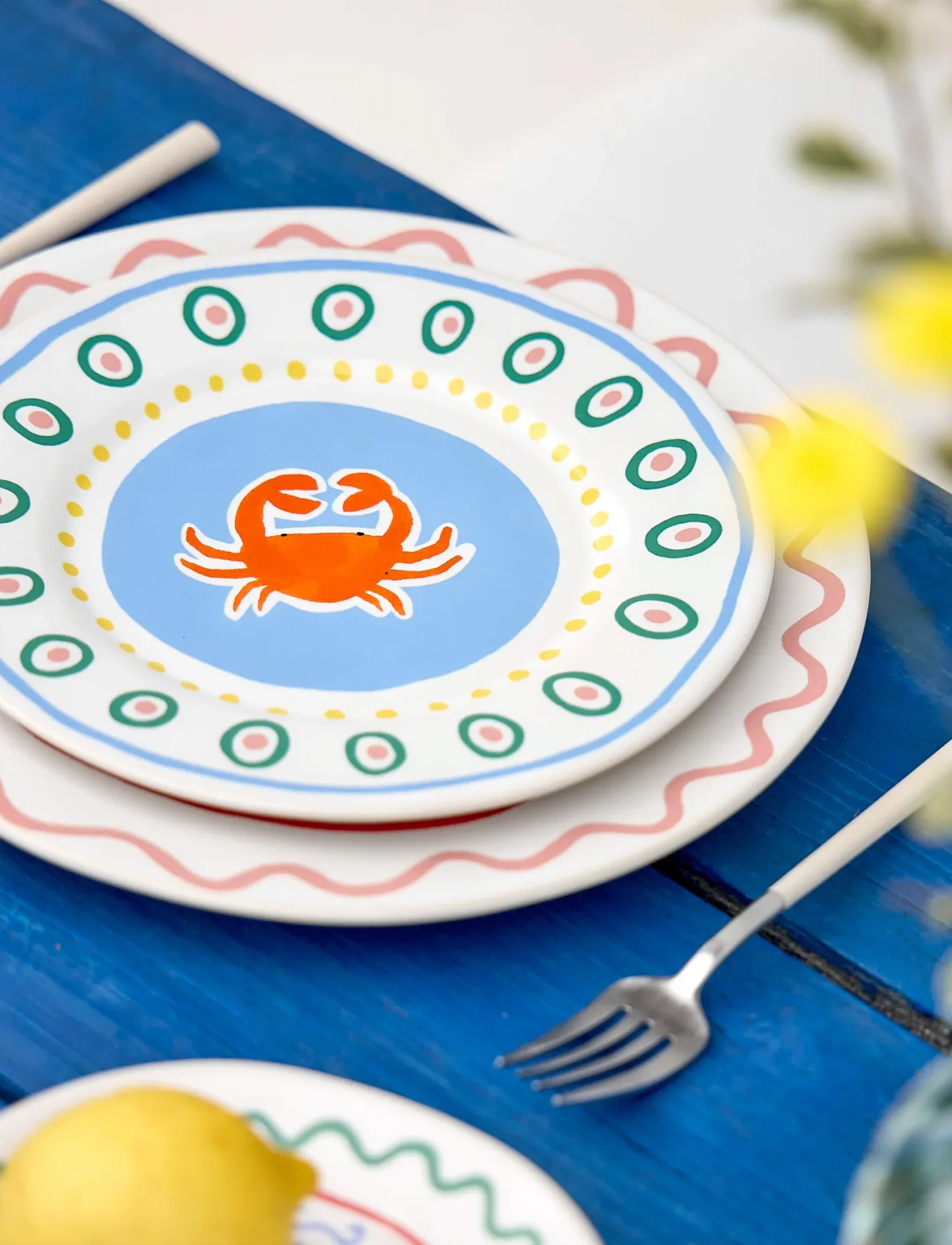 Costa Nova - Summmer bliss salad/dessert plate Crab - frühstücksteller - multi - 2