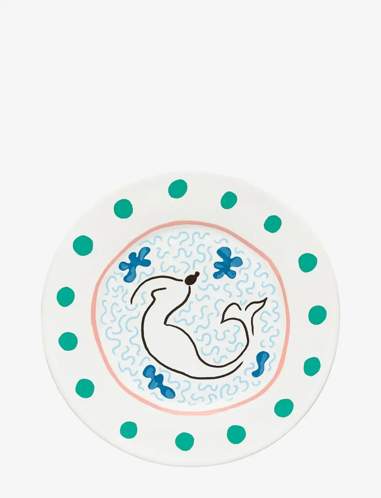 Costa Nova - Summmer bliss salad/dessert plate Mermaid - shop by price - multi - 0