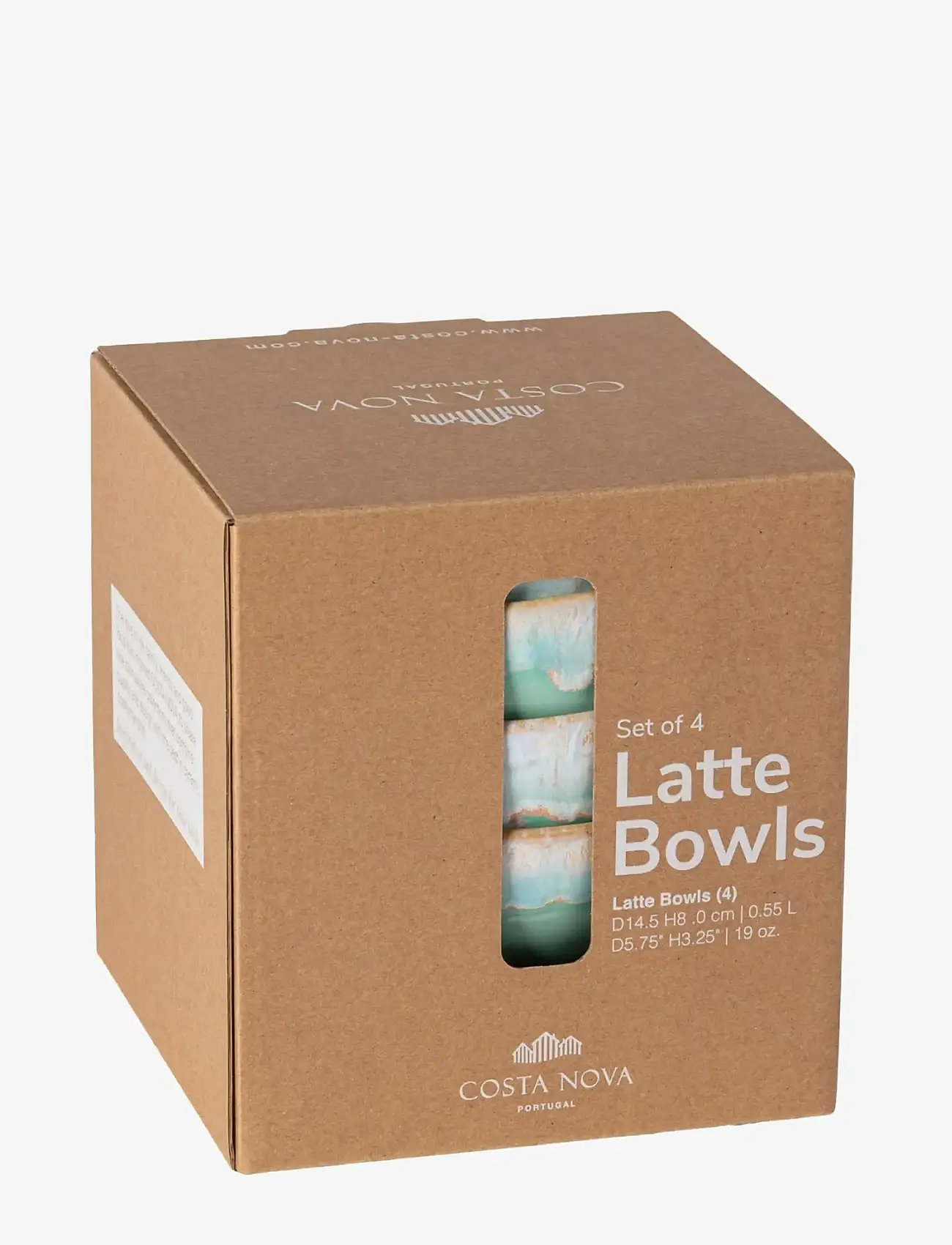 Costa Nova - Grespresso Latte-skål 4-p - morgenmadsskåle - aqua - 1
