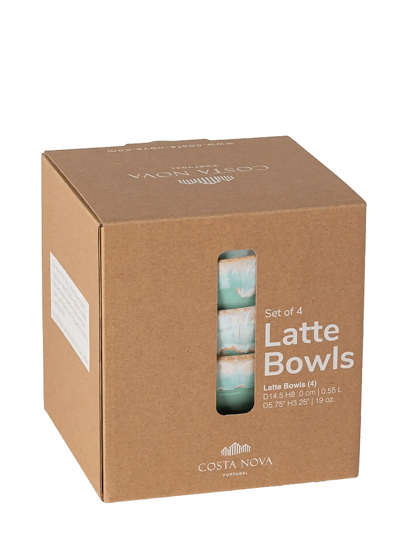 Costa Nova - Grespresso latte bowl 4-p - brokastu bļodas - aqua - 2