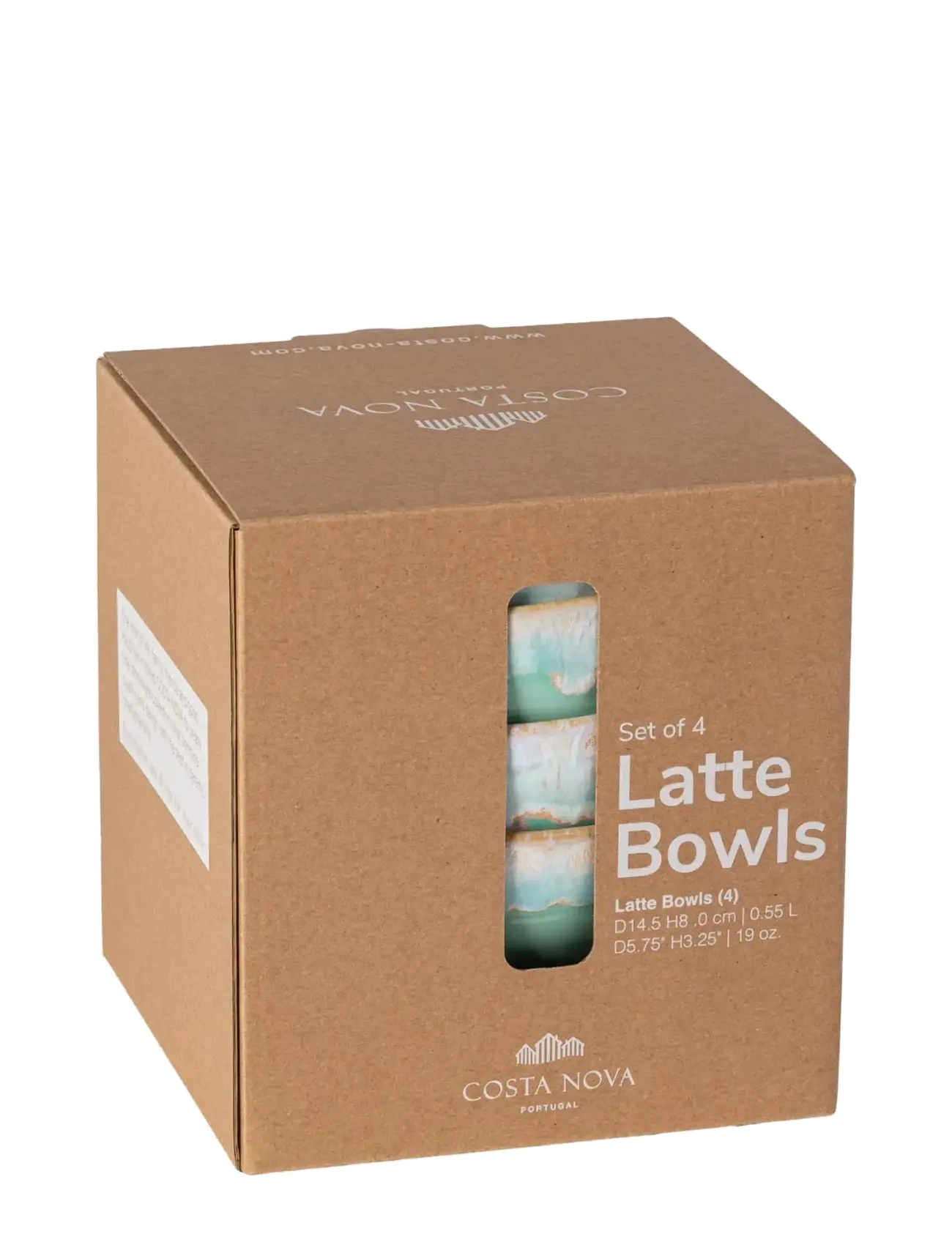 Costa Nova - Grespresso latte bowl 4-p - hommikusöögikausid - aqua - 2