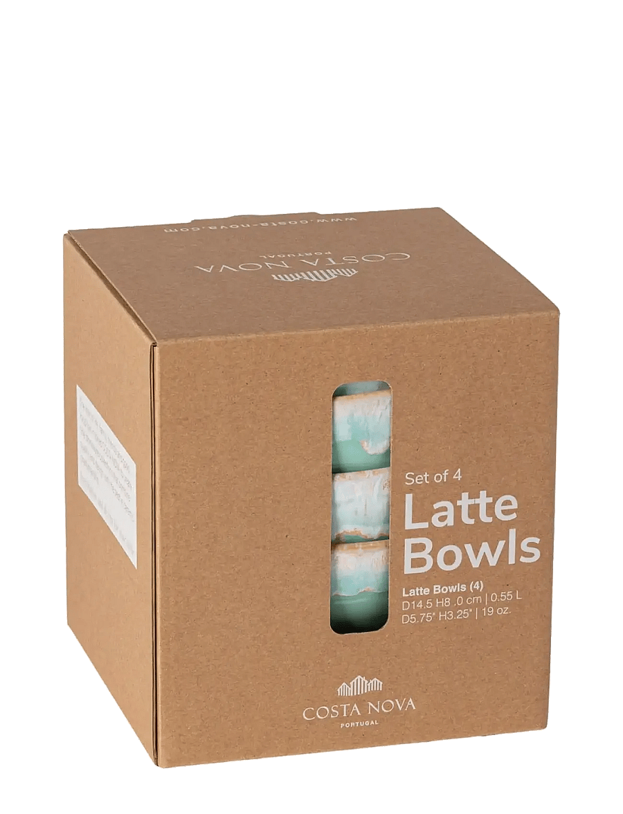 Costa Nova - Grespresso latte bowl 4-p - hommikusöögikausid - aqua - 2